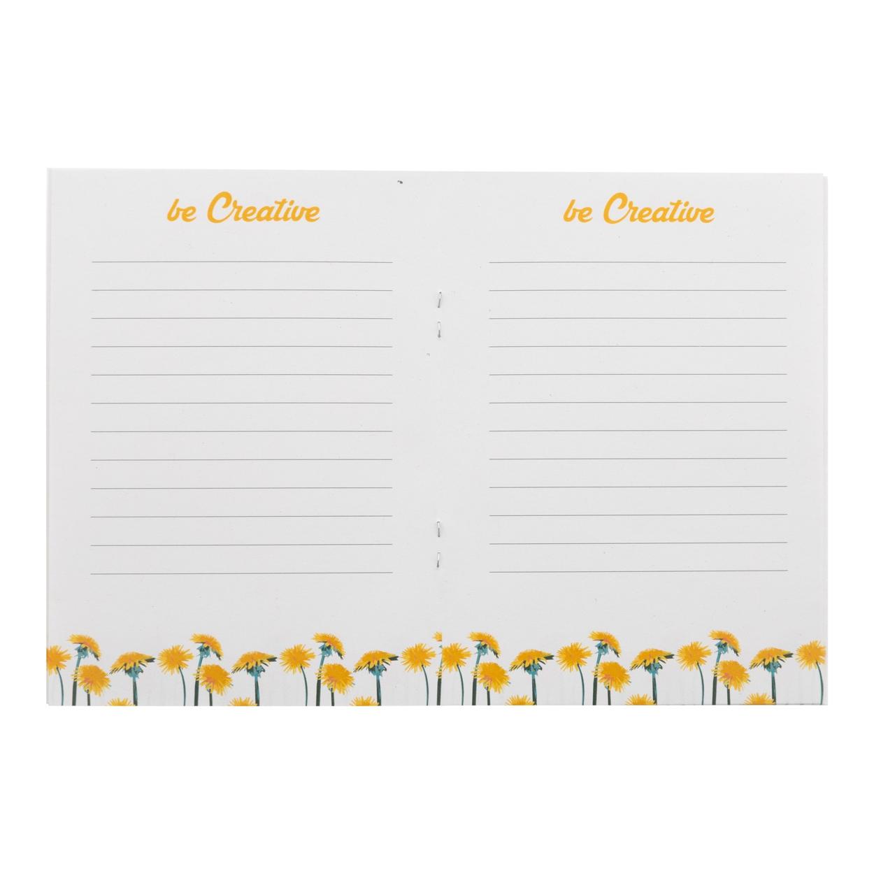 Caiet personalizat din hârtie cu semințe CreaNote Plus A6 Seed Alb