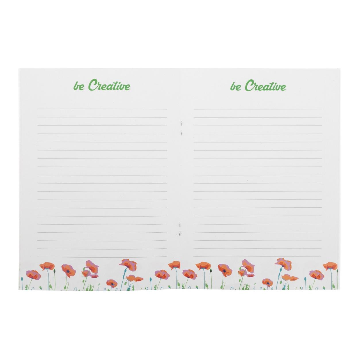 Caiet personalizat din hârtie cu semințe CreaNote Plus A5 Seed Alb