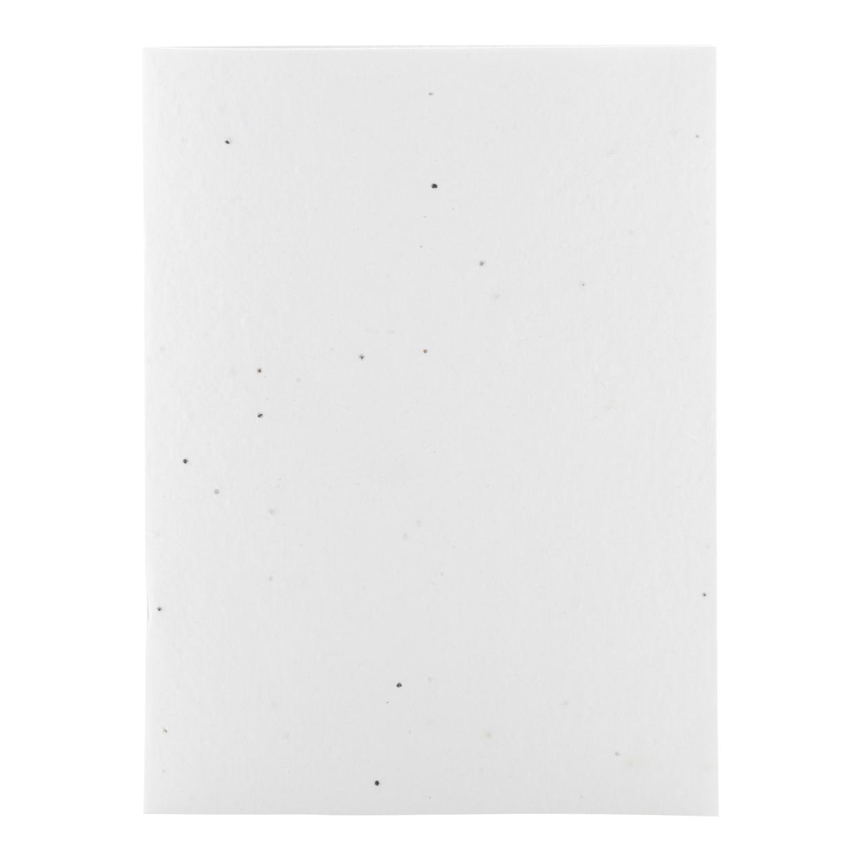 Caiet personalizat din hârtie cu semințe CreaNote Plus A5 Seed Alb