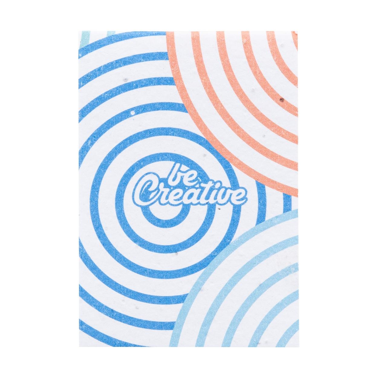 Caiet personalizat din hârtie cu semințe CreaNote Mini Seed Alb