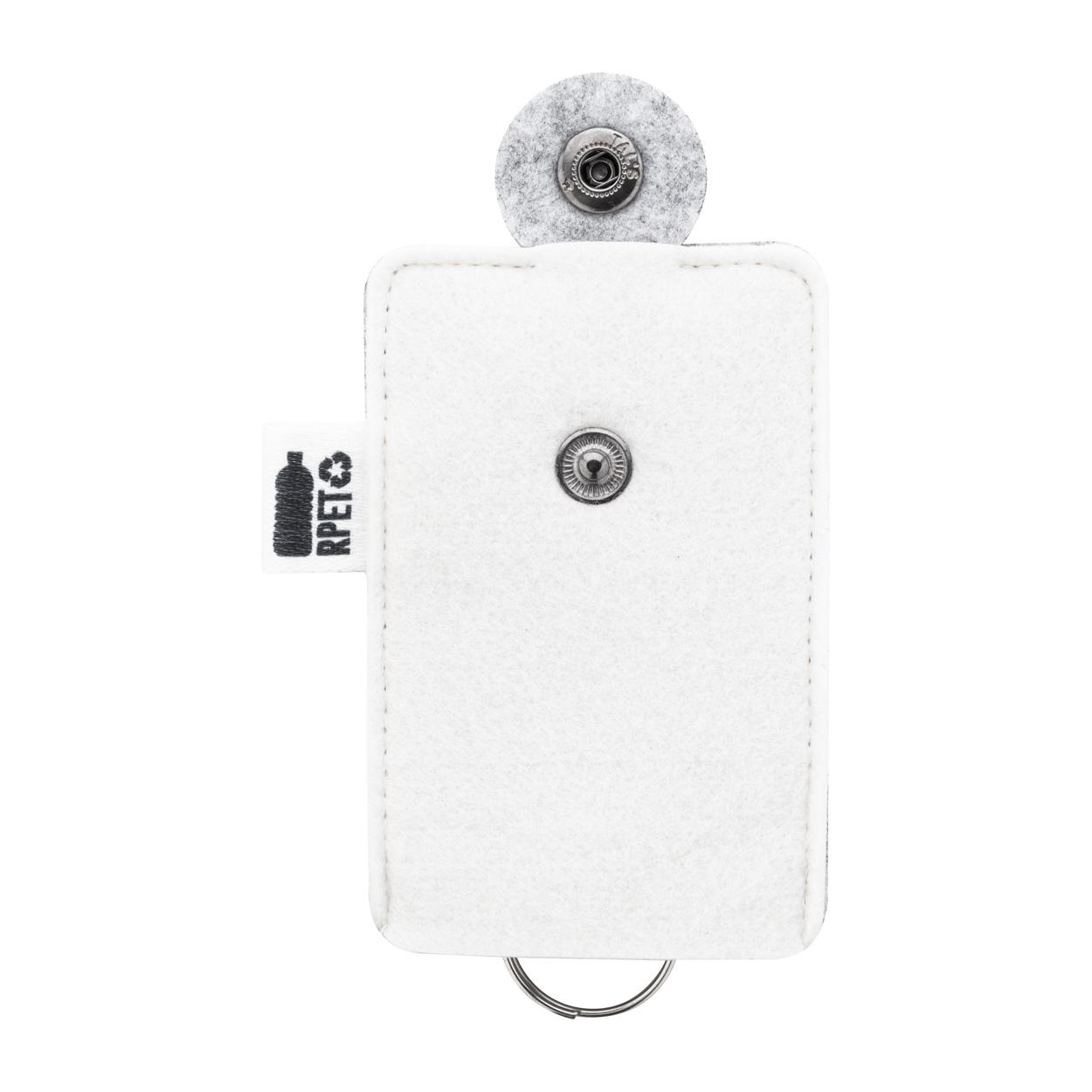 Breloc tip husă, personalizat CreaFelt Keysave Alb