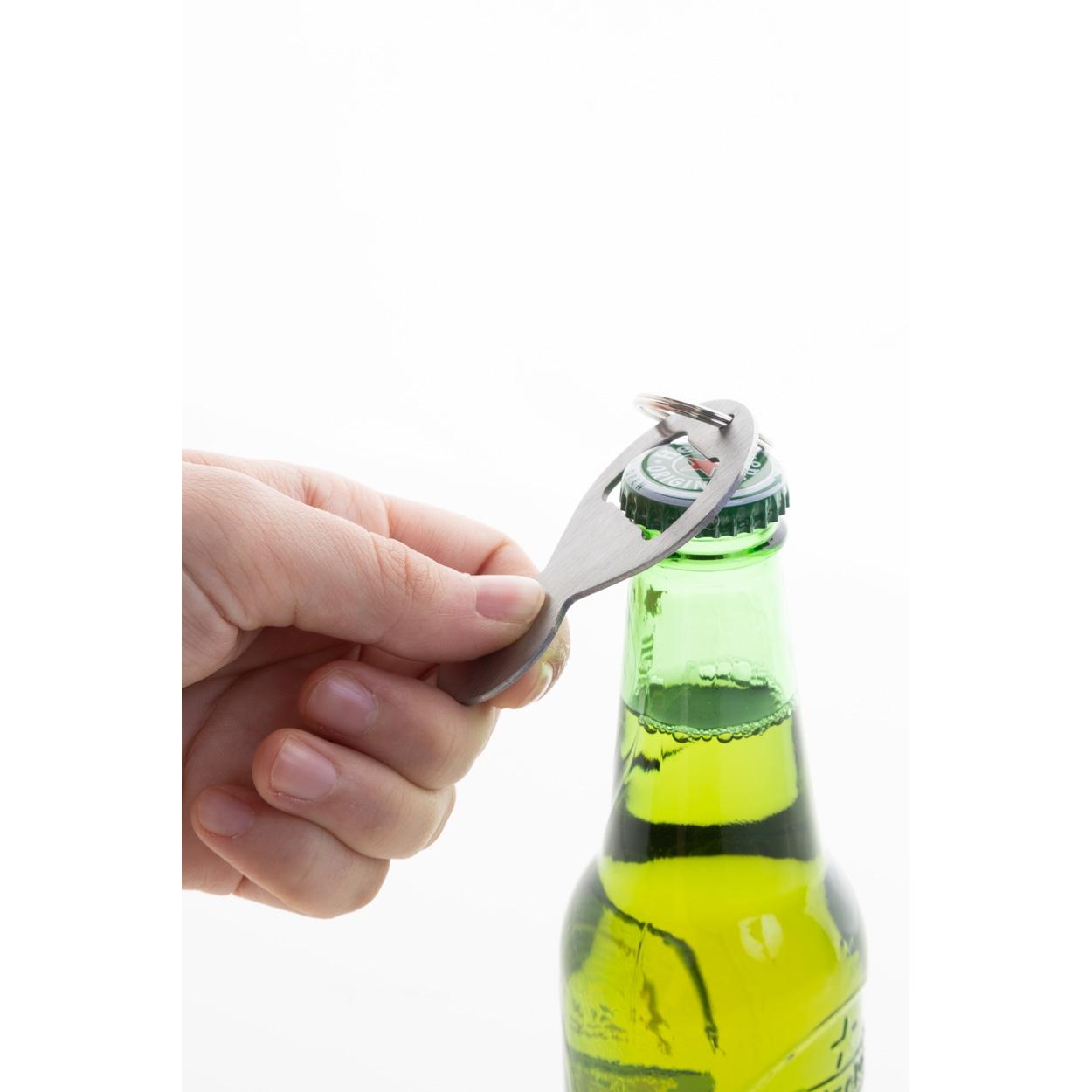 Breloc pentru monede cărucior BeerCart argintiu