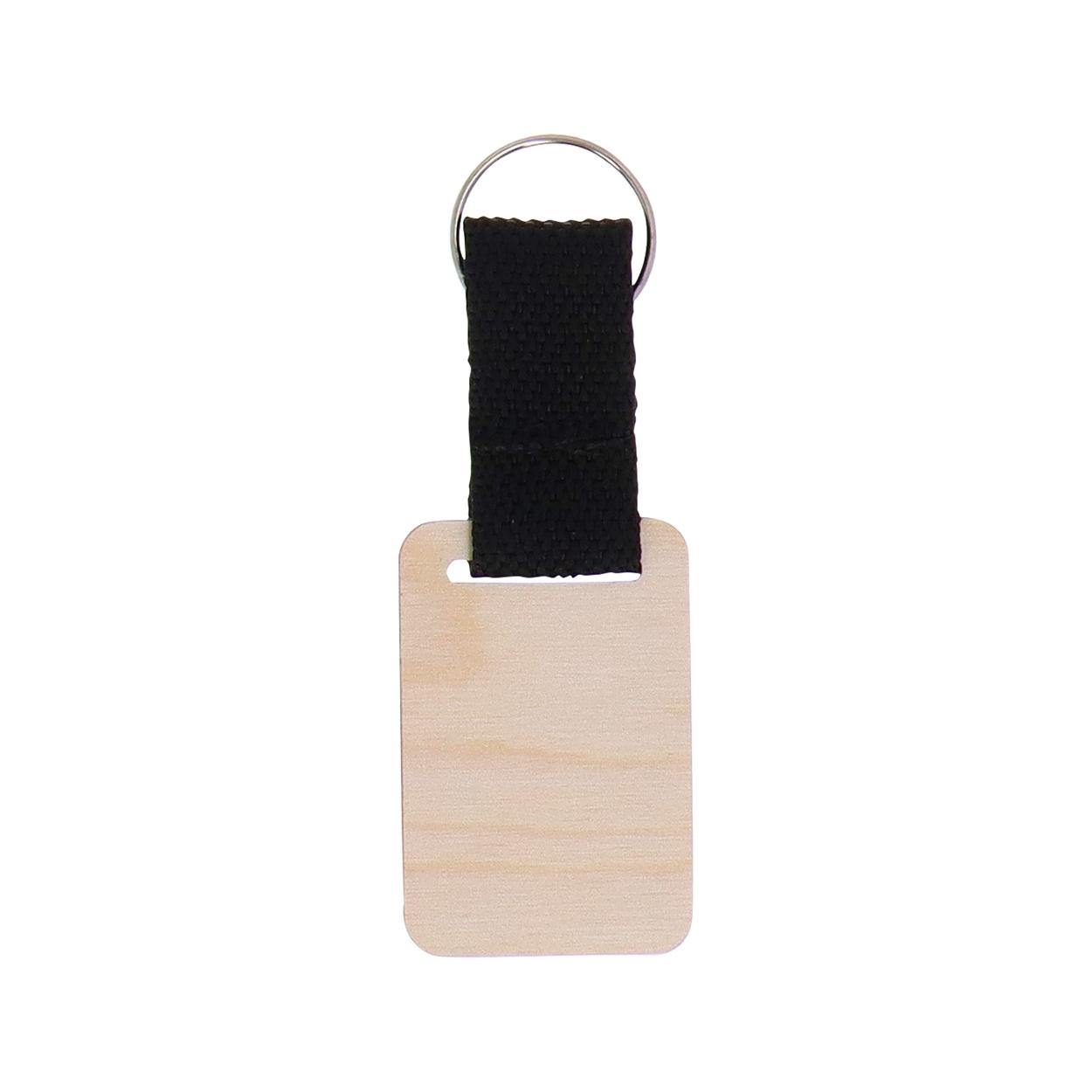 Breloc personalizat Woody Strap natural