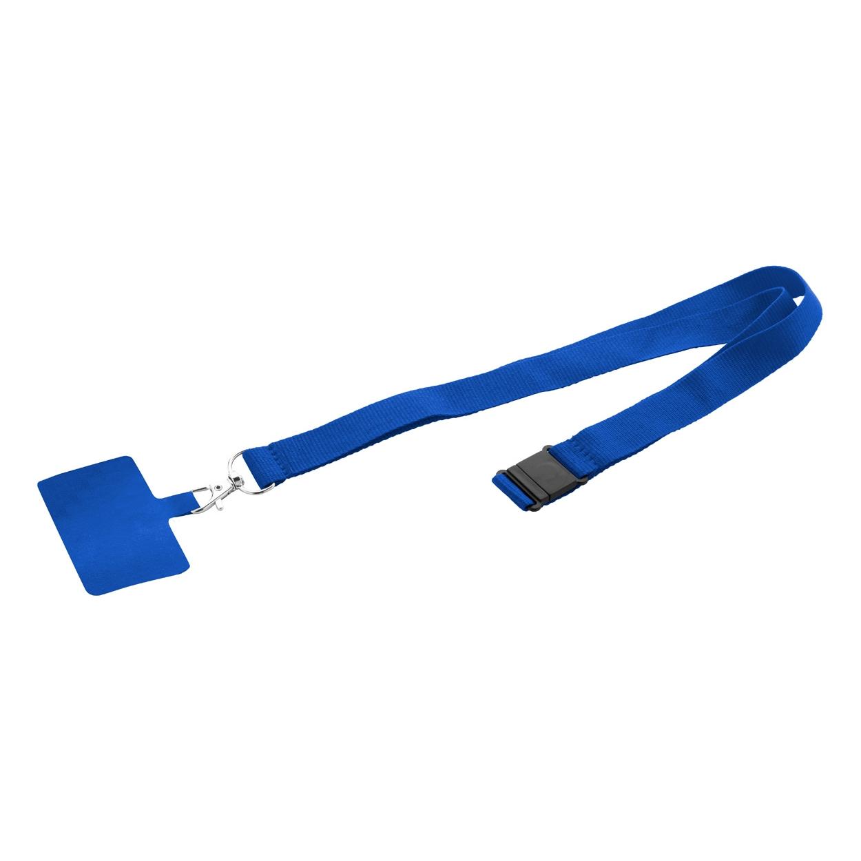 Lanyard RPET pentru telefon mobil Revent Call Albastru