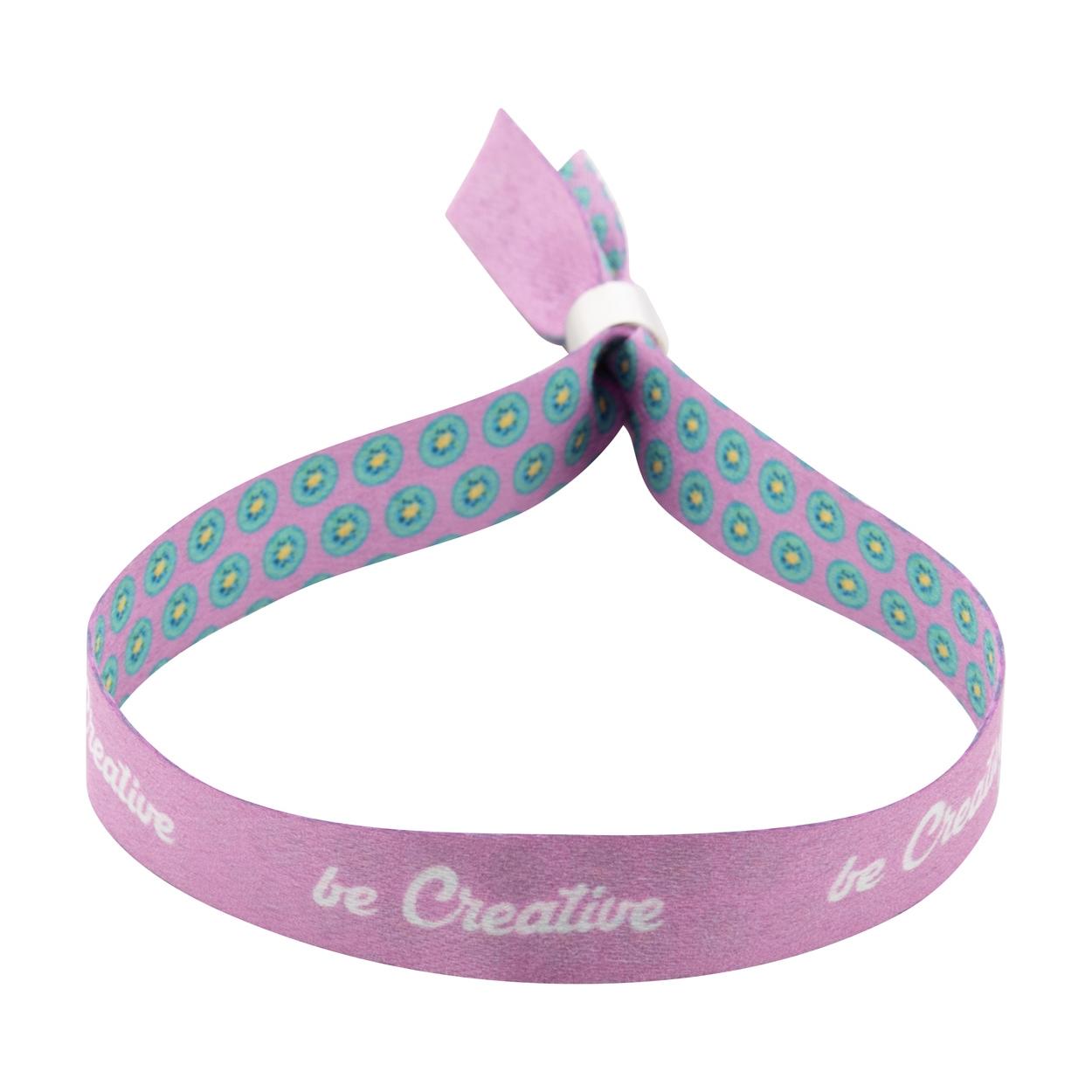 Brățară de festival, RPET, personalizată SuboWrist Alloy Alb