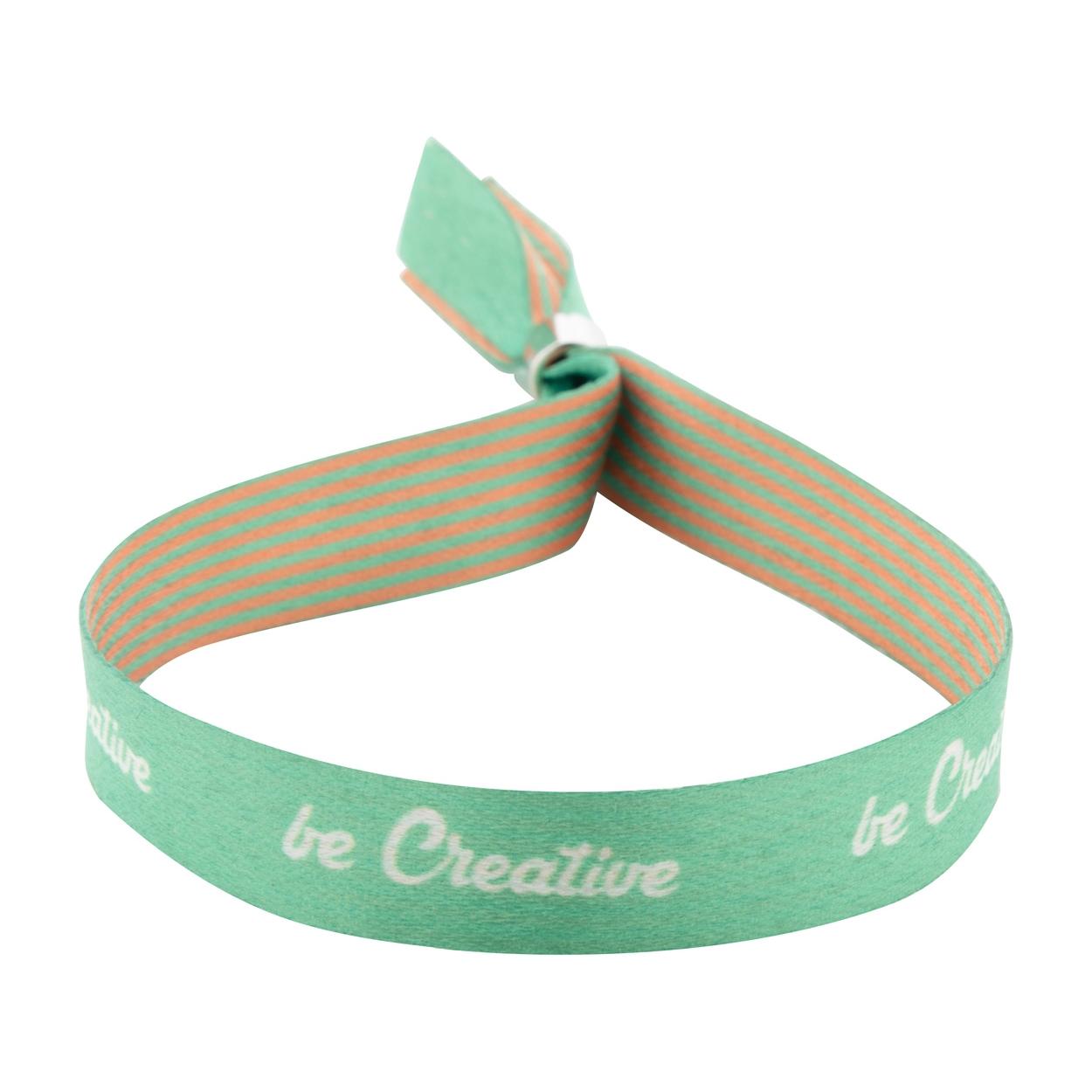 Brățară de festival, RPET, personalizată SuboWrist Alloy Alb