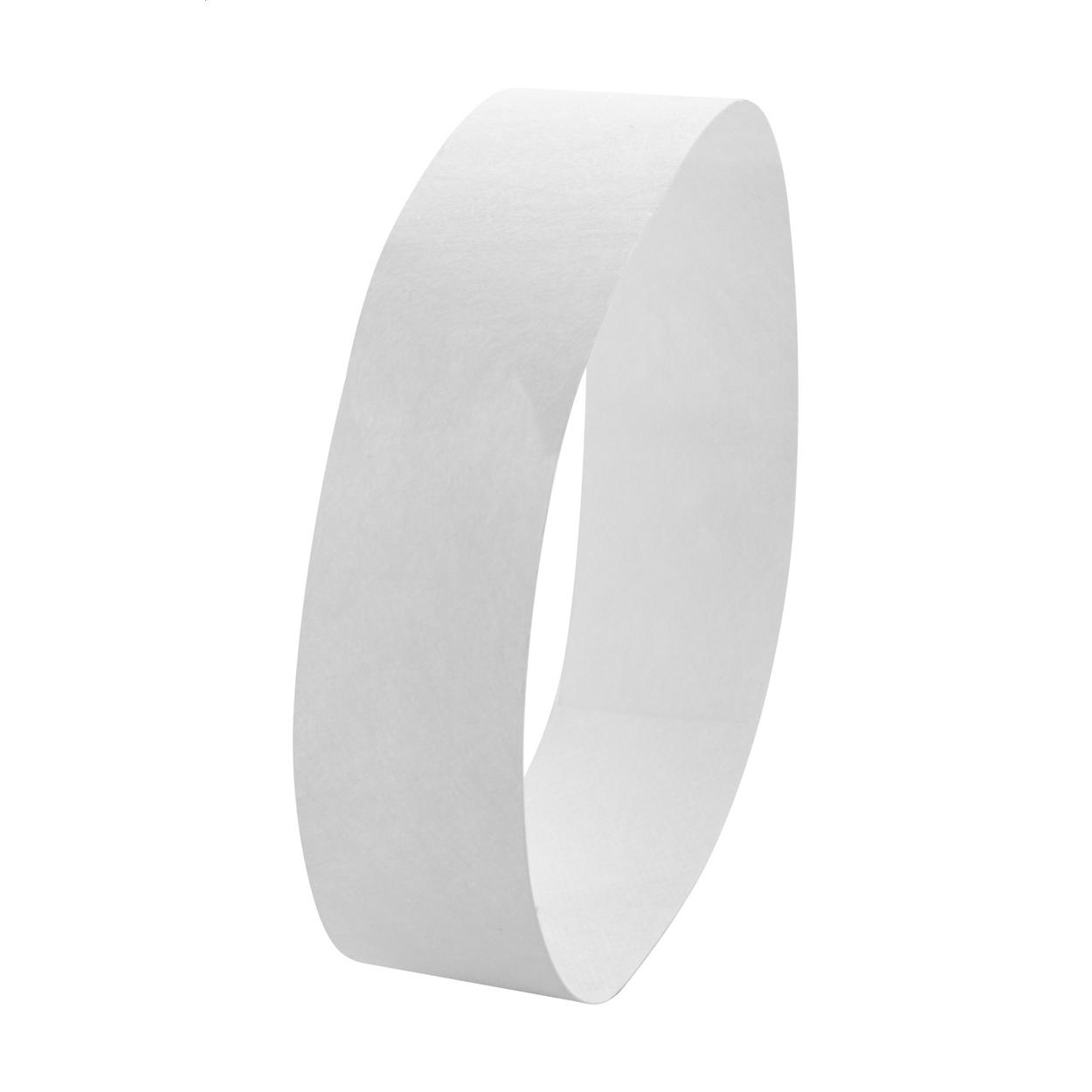 Brățări tyvek (10 buc.) Wristvek Alb