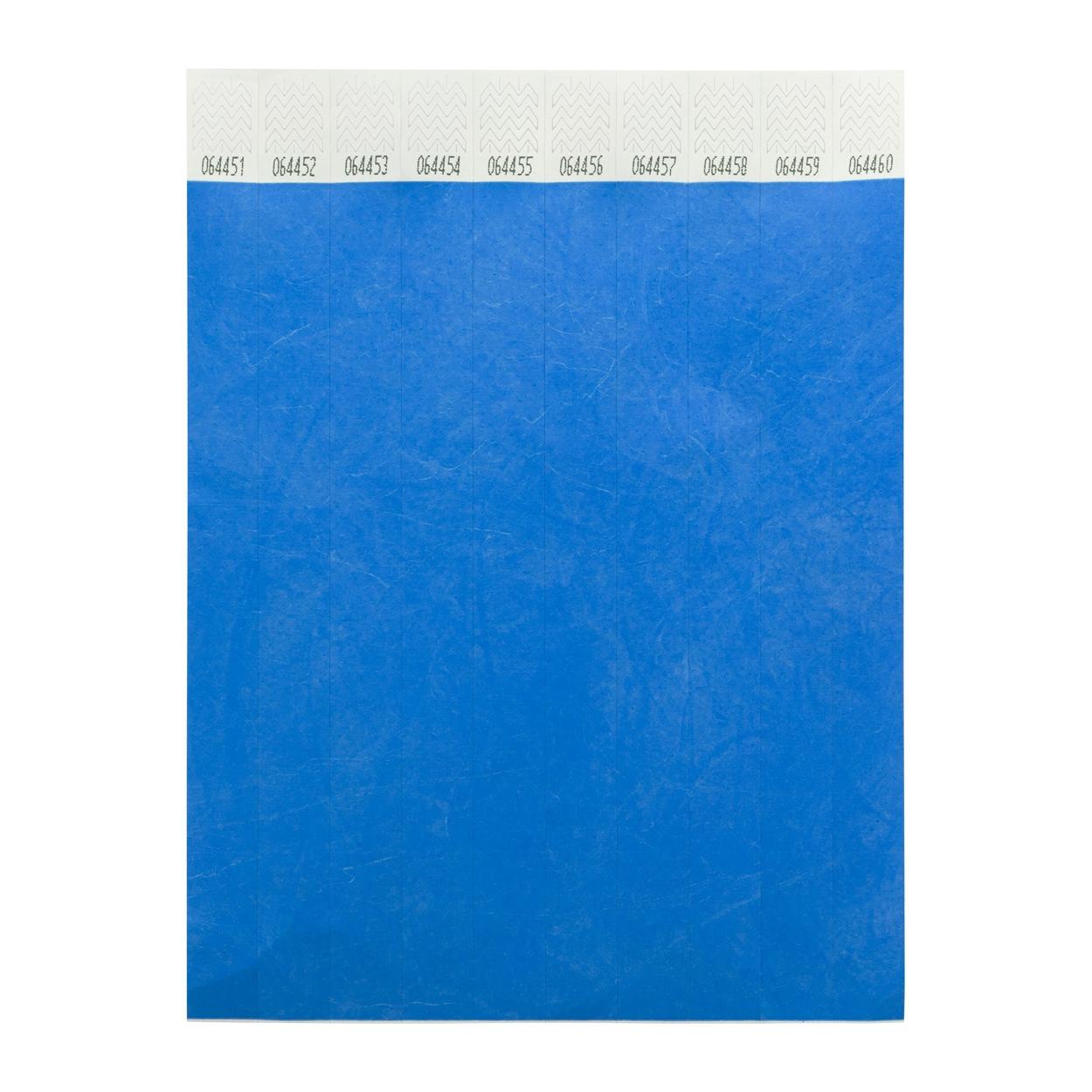 Brățări tyvek (10 buc.) Wristvek Albastru