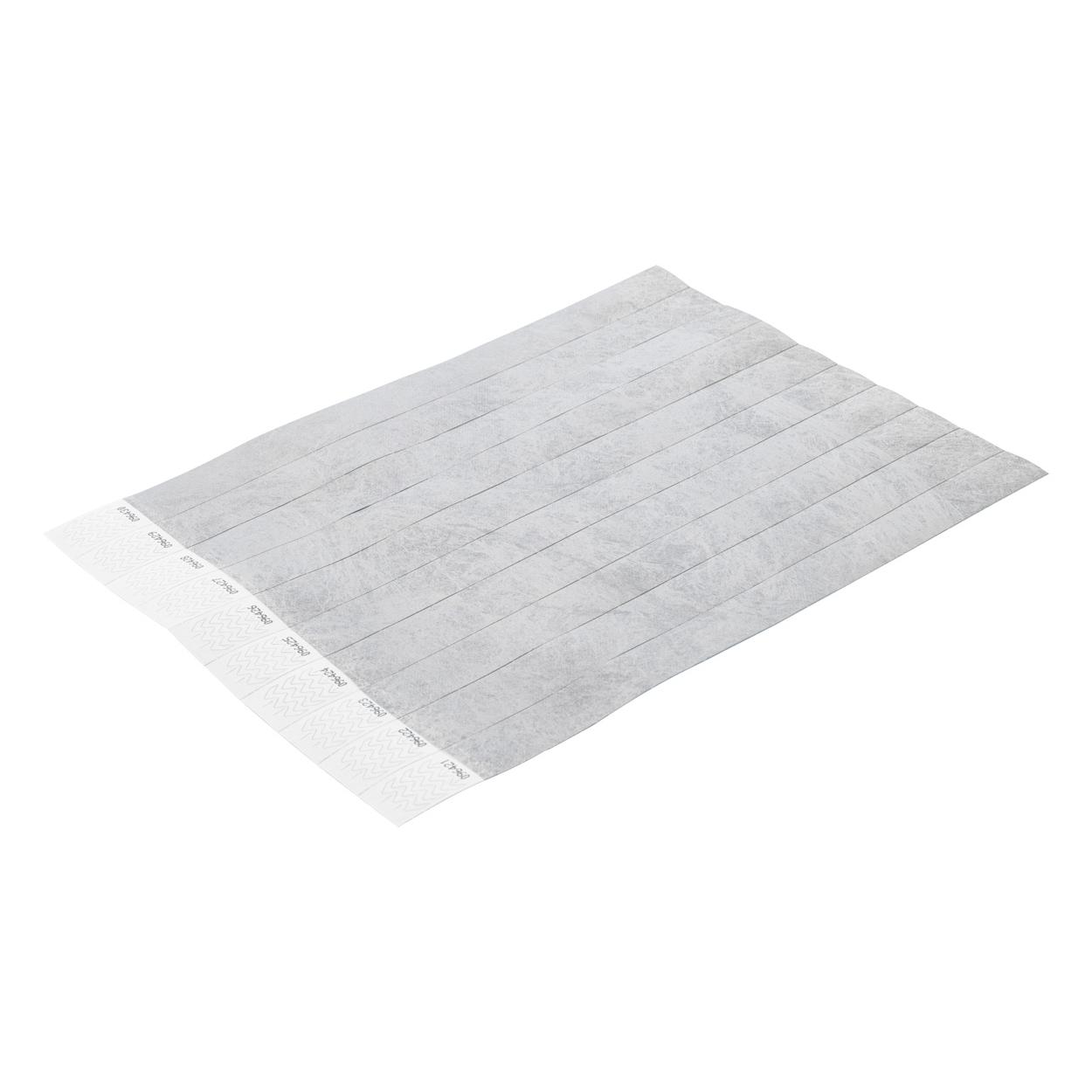 Brățări tyvek (10 buc.) Wristvek argintiu