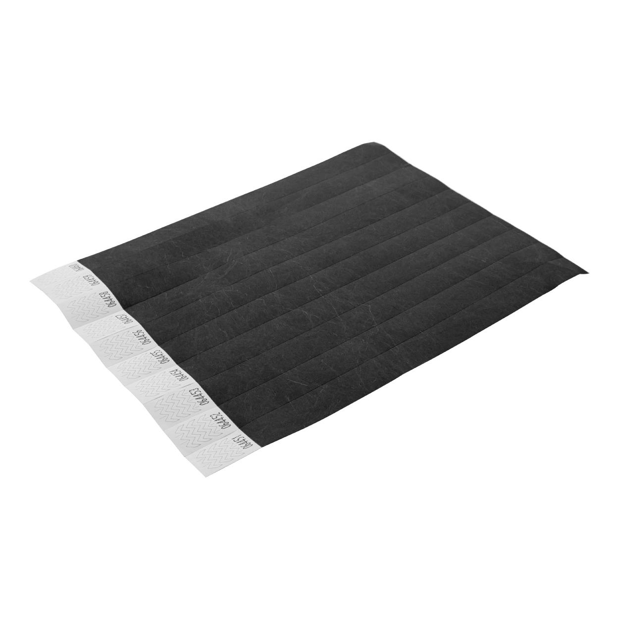 Brățări tyvek (10 buc.) Wristvek Negru