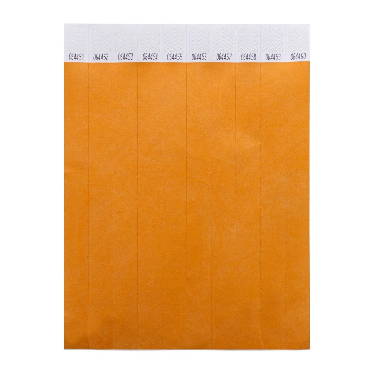 Brățări tyvek (10 buc.) Wristvek portocaliu