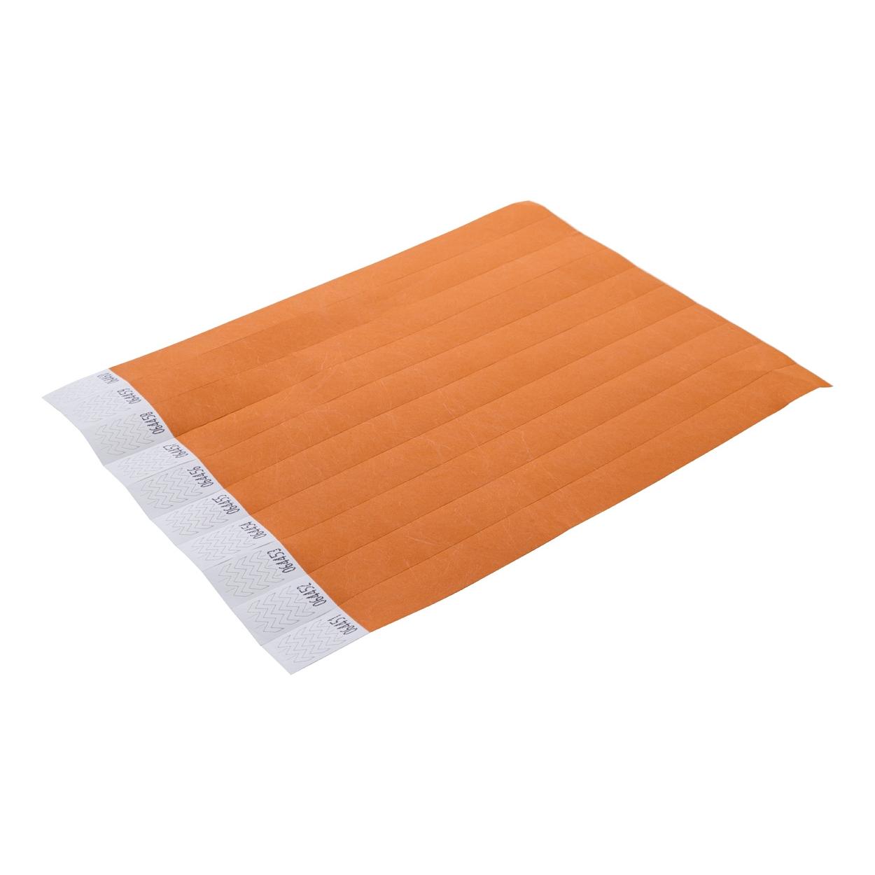 Brățări tyvek (10 buc.) Wristvek portocaliu