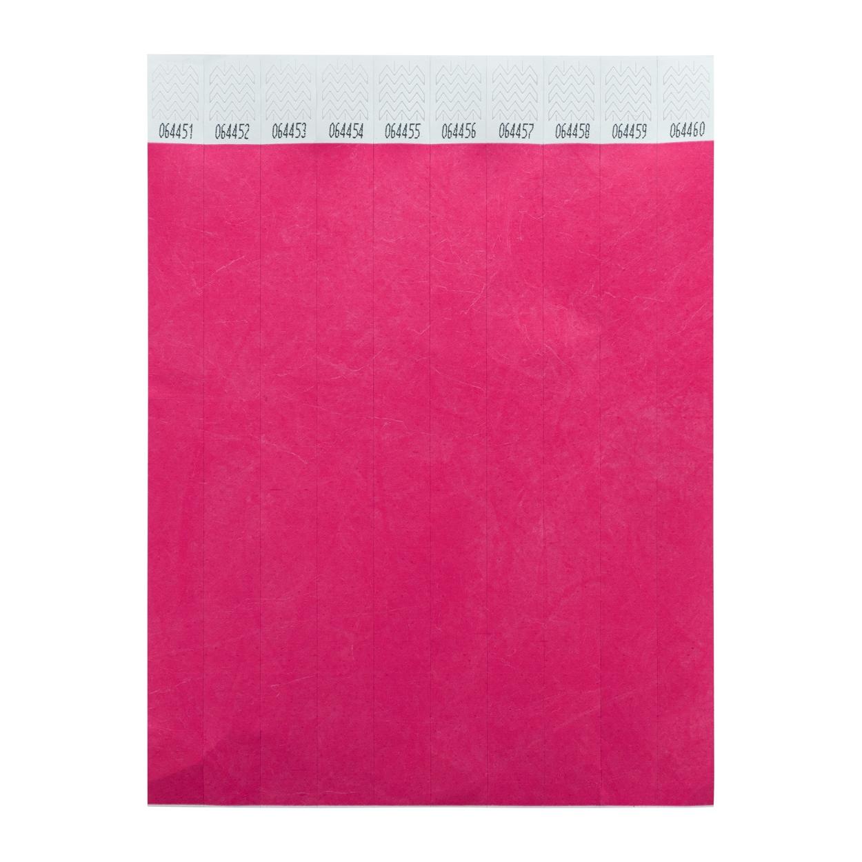 Brățări tyvek (10 buc.) Wristvek roz