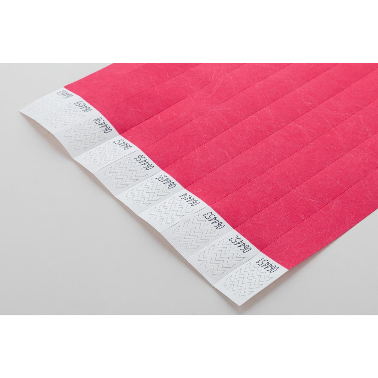 Brățări tyvek (10 buc.) Wristvek roz