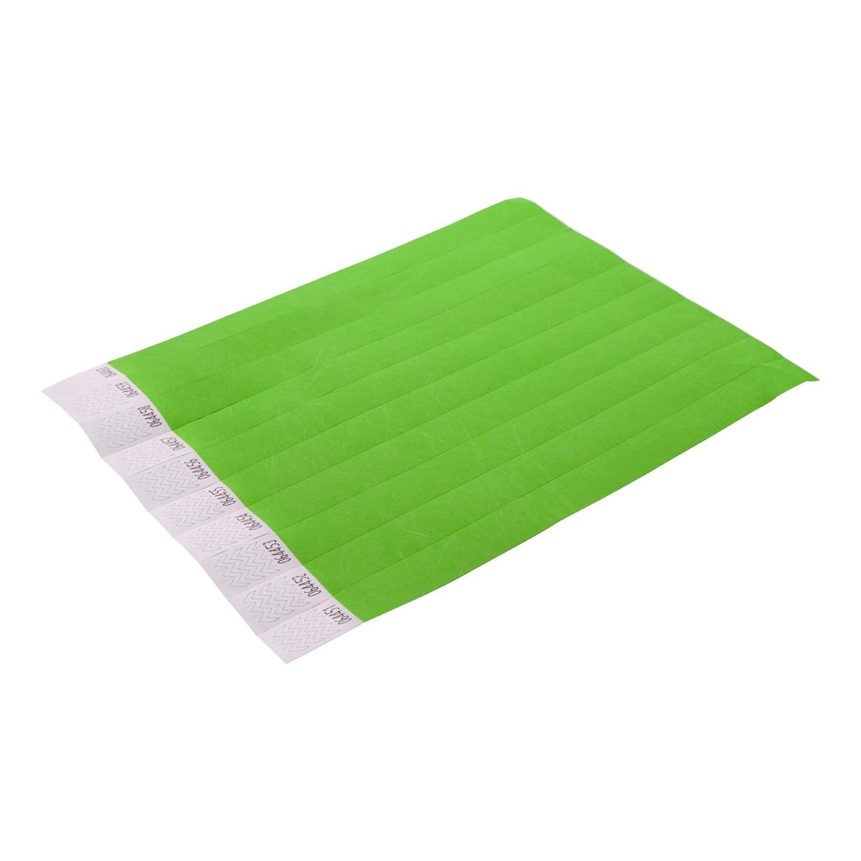 Brățări tyvek (10 buc.) Wristvek Verde