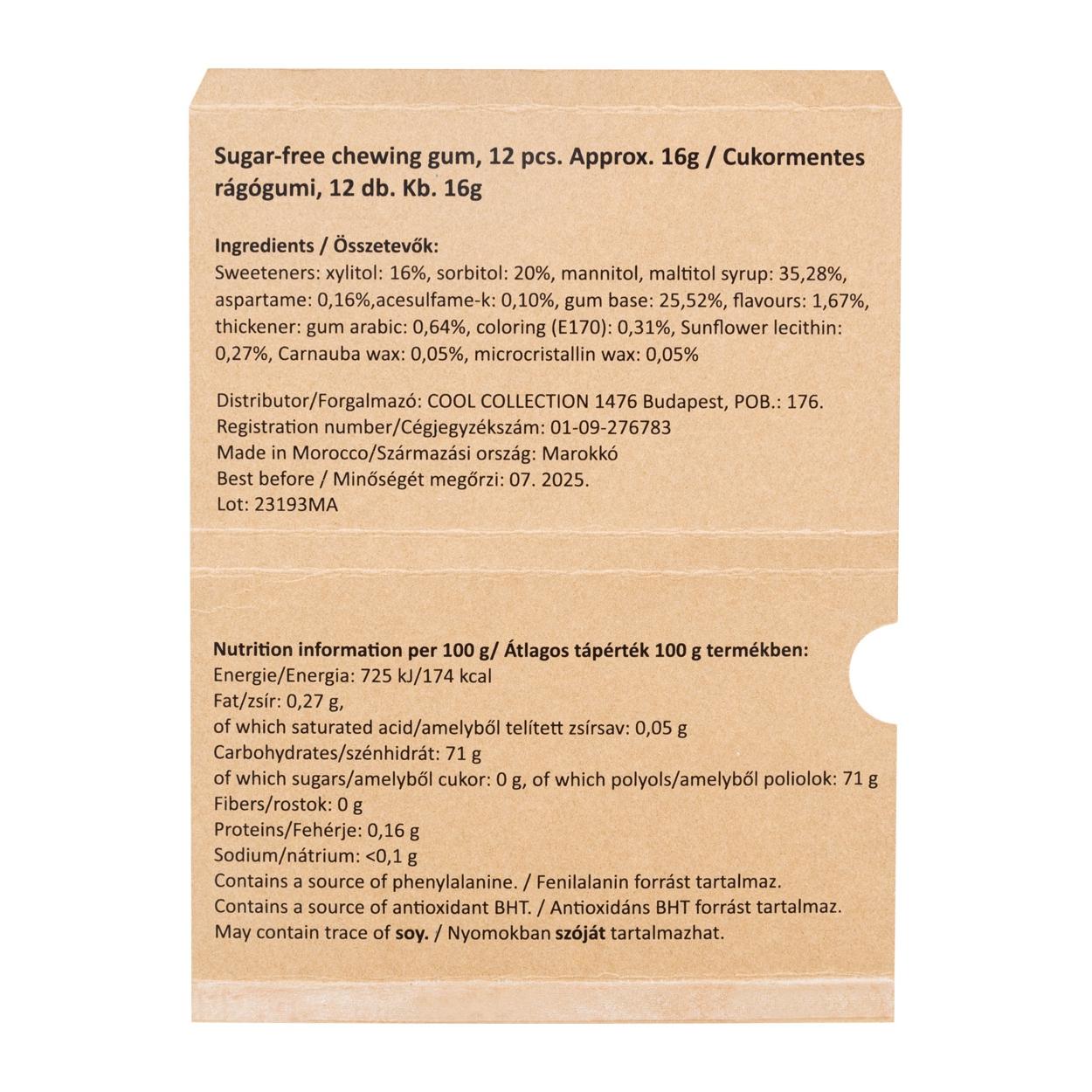 Gumă de mestecat personalizată CreaChew 12 Eco natural