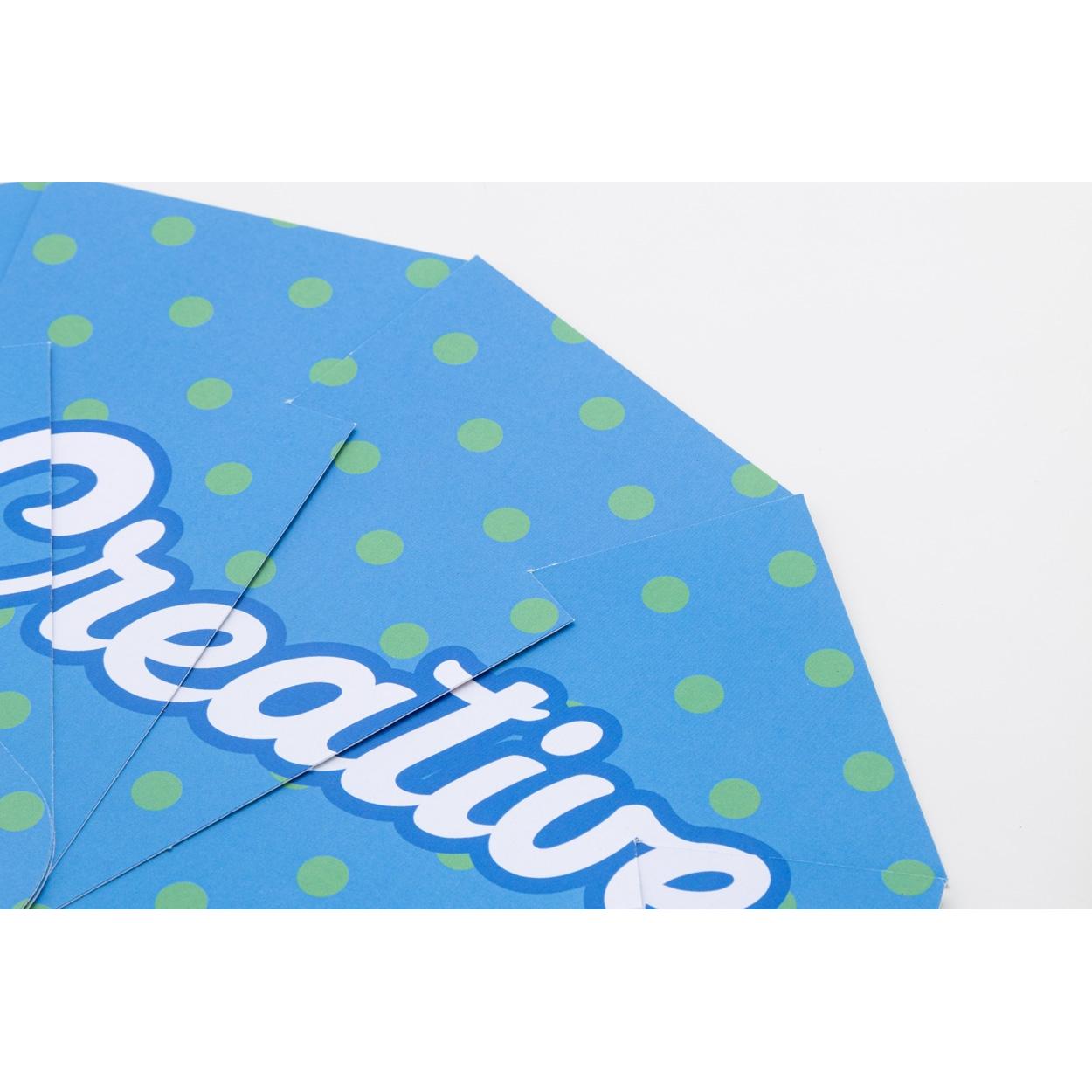 Evantai personalizat Folbreeze Alb