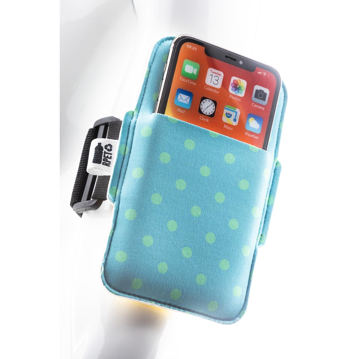 Husă pentru telefon mobil, de pus pe braț, personalizată Runfree Alb