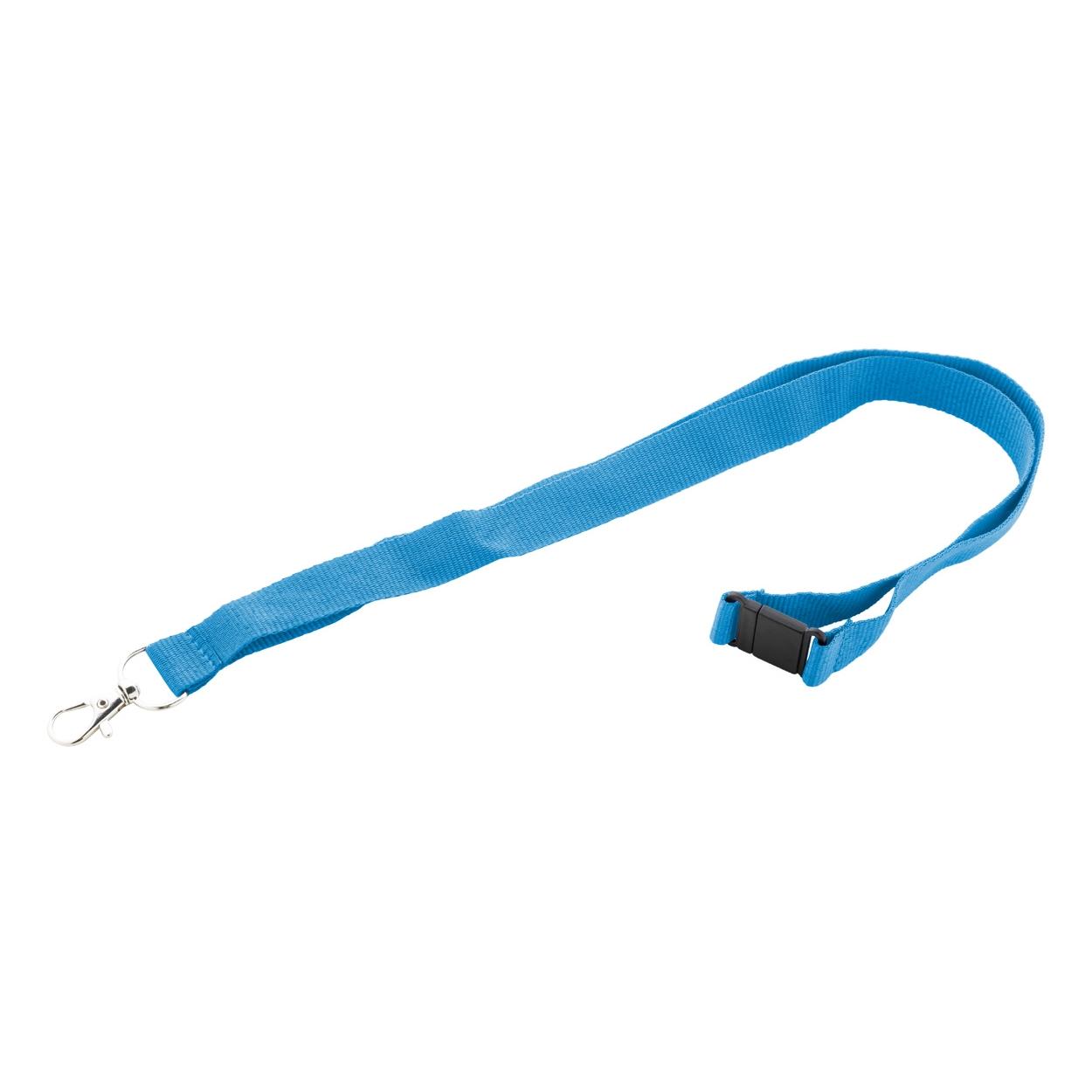 Lanyard, RPET Revent albastru deschis