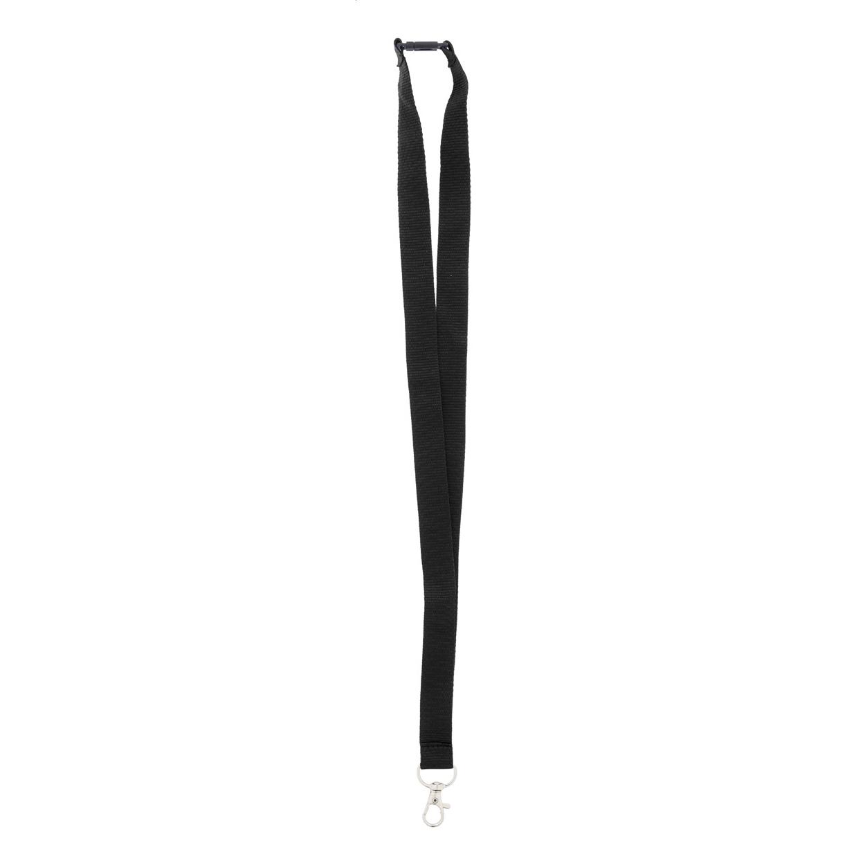 Lanyard, RPET Revent Negru