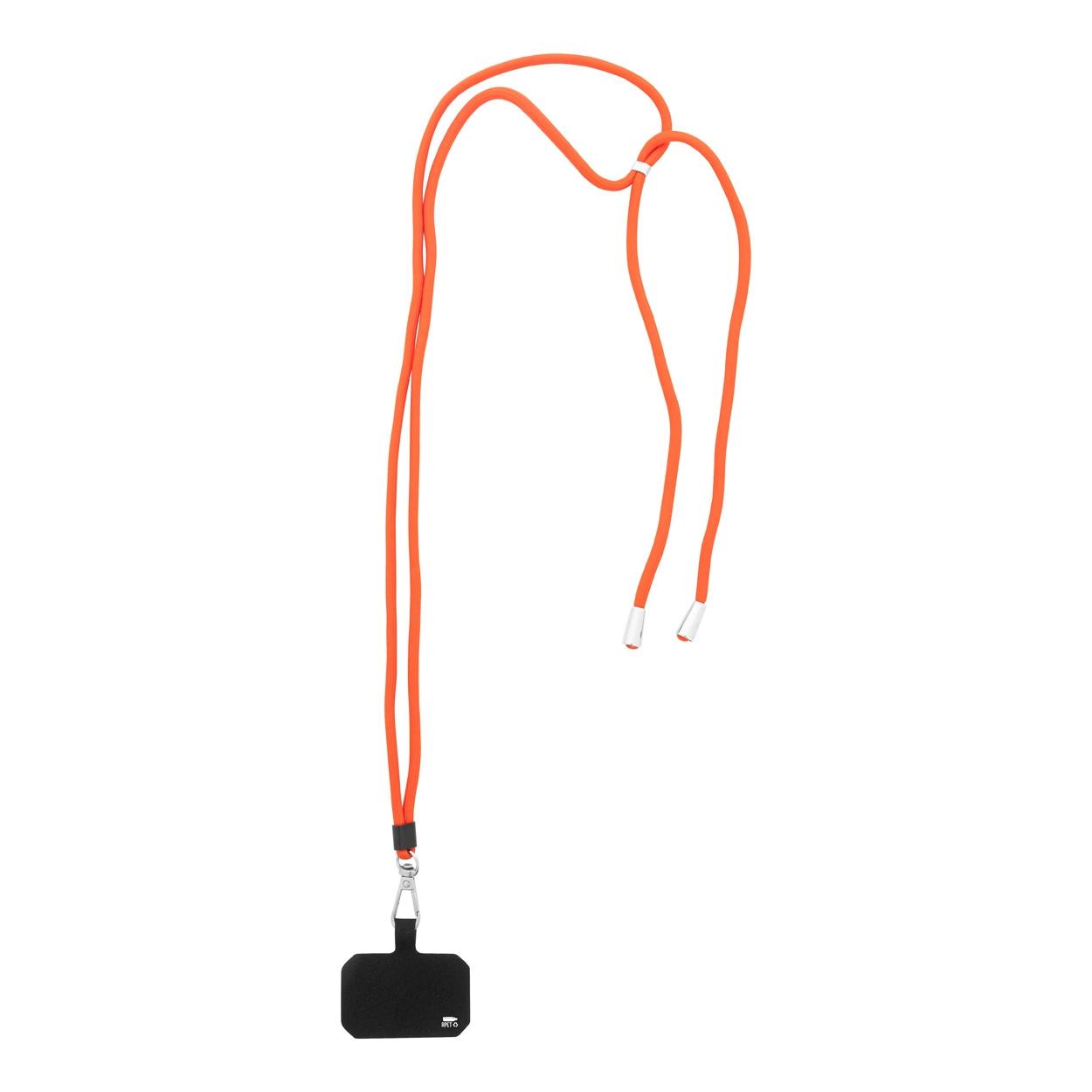 Lanyard RPET pentru telefon mobil Corphon Roșu