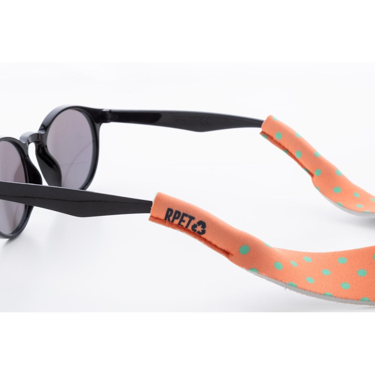 Bandă pentru ochelari de soare, RPET, realizată la comandă PrintSun Alb