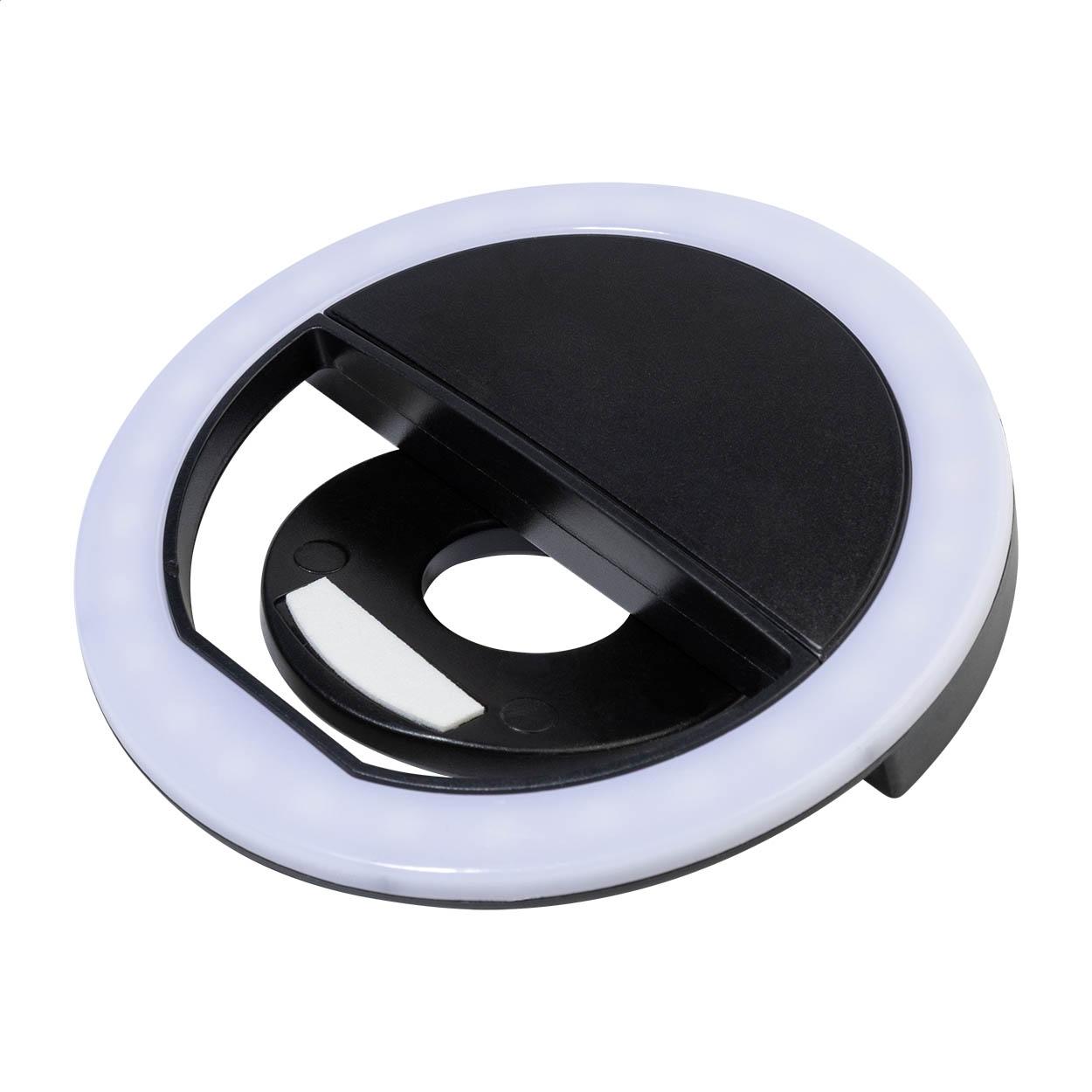 Inel luminos pentru selfie, RABS Radiance Negru