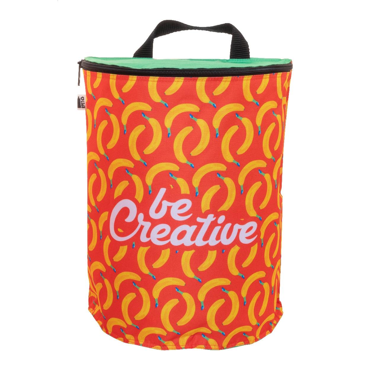 Rucsac frigorific personalizat din RPET CreaCool Back Negru