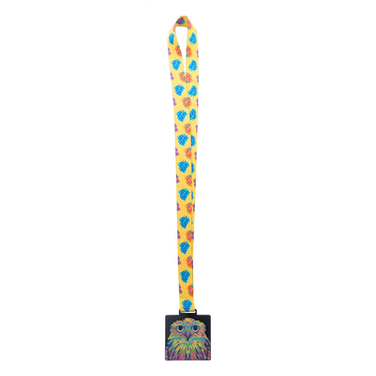 Medalie personalizată Subdal Colour Square negru transparent