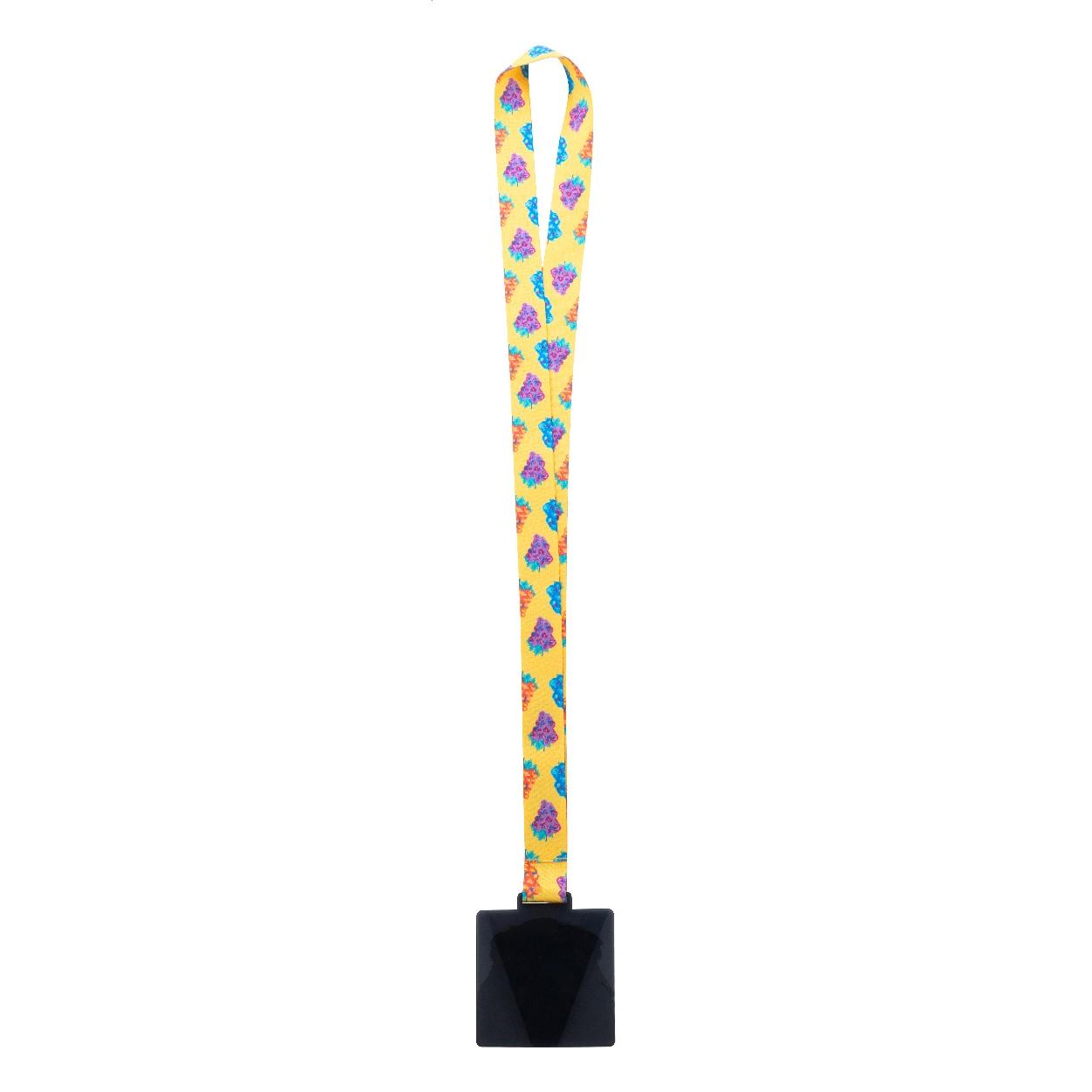 Medalie personalizată Subdal Colour Square negru transparent