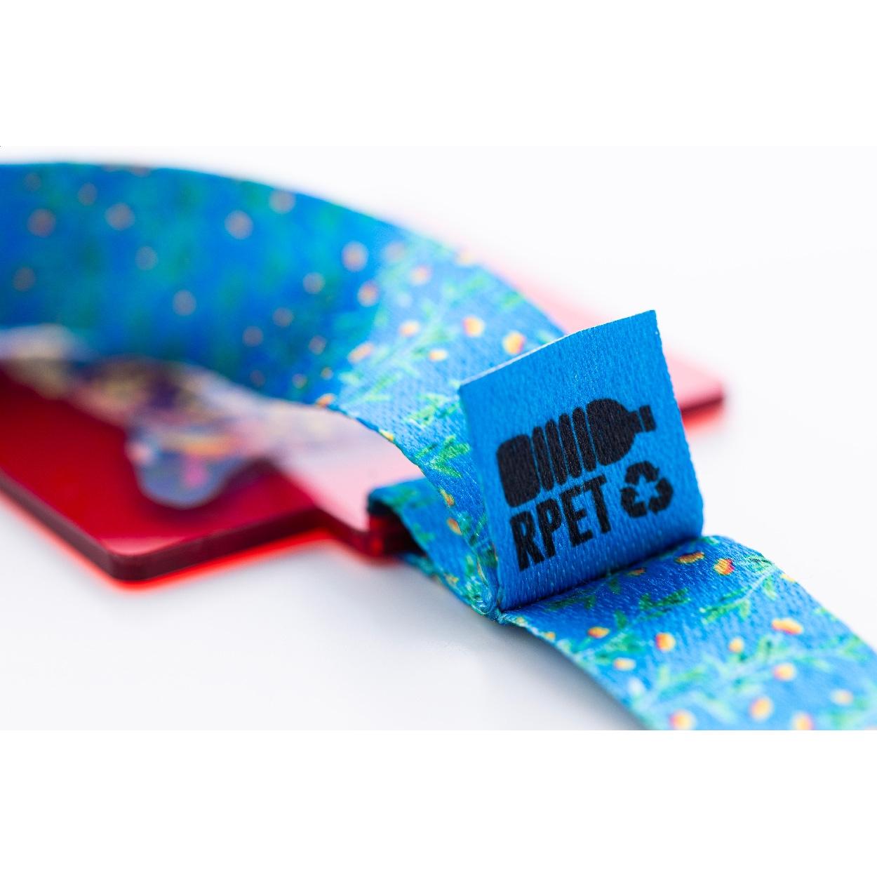 Medalie personalizată Subdal Colour Square roșu transparent