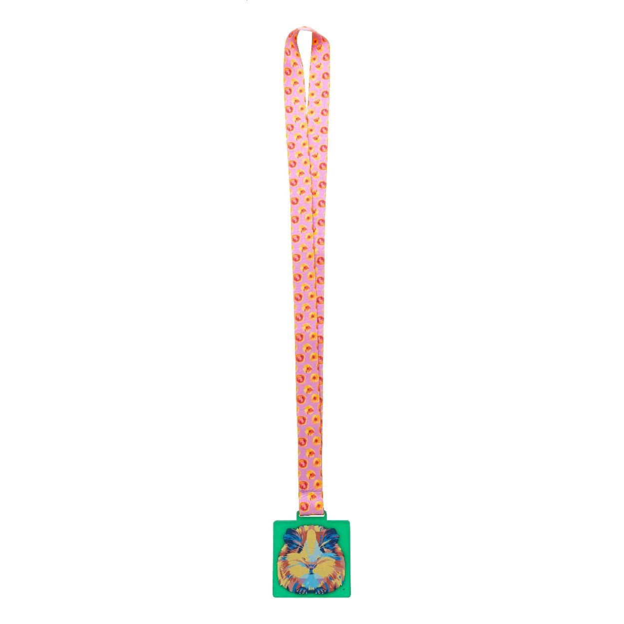 Medalie personalizată Subdal Colour Square verde transparent