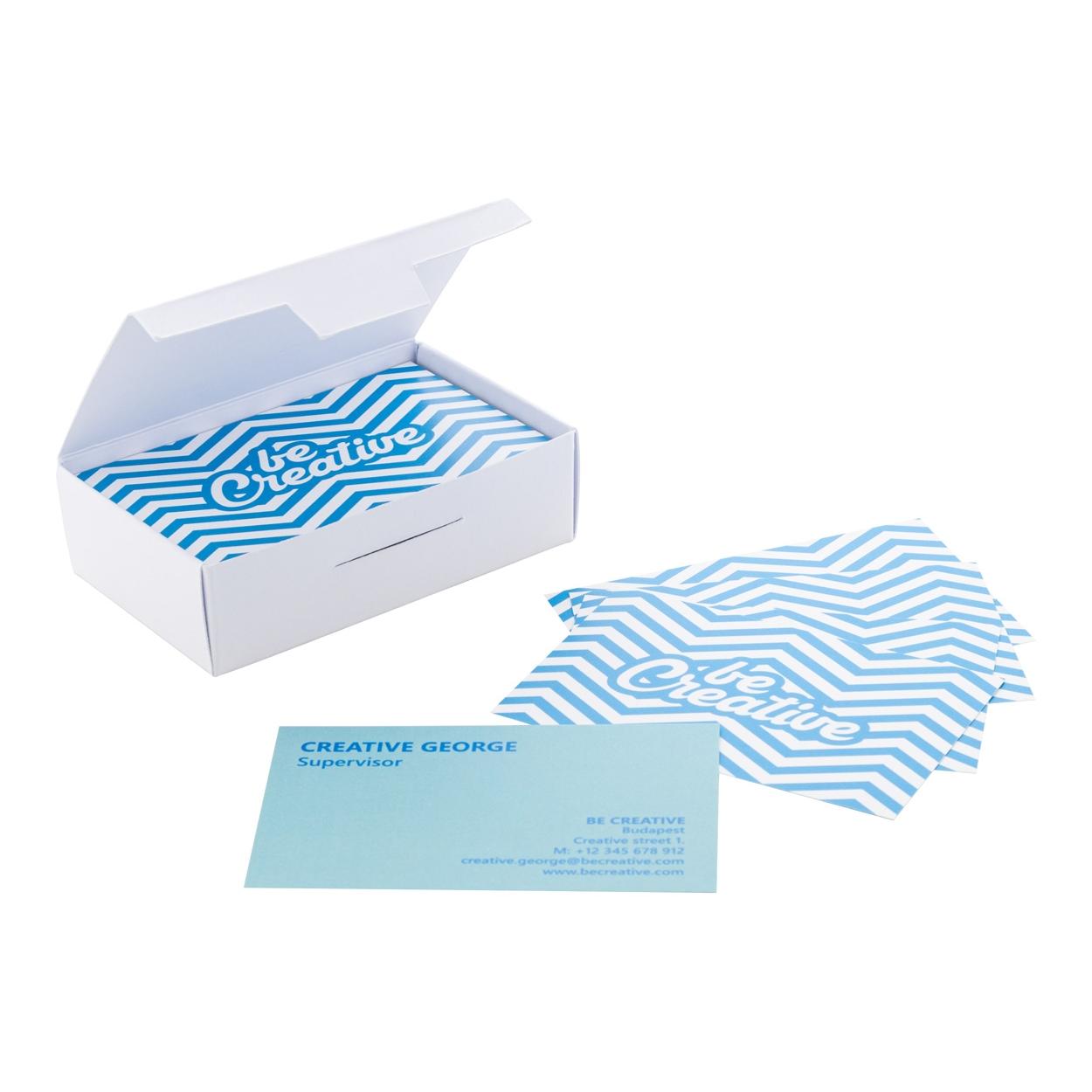Cărți de vizită personalizate, rezistente la rupere Visicard Safe Alb