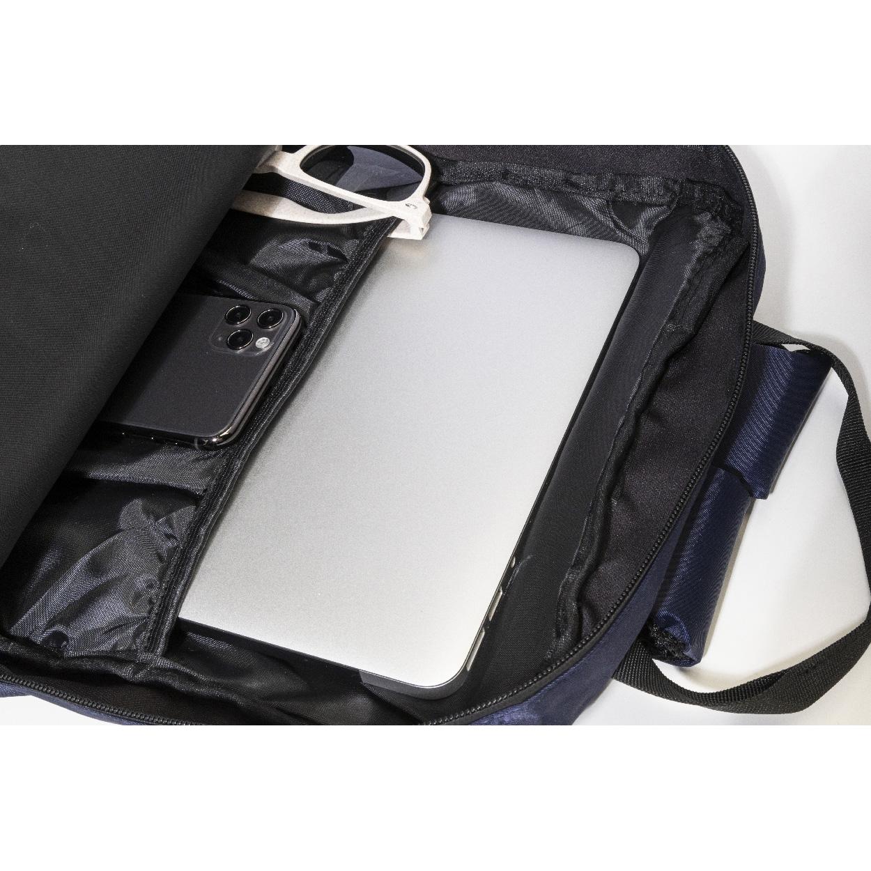 Rucsac din twill, RPET Westing albastru închis