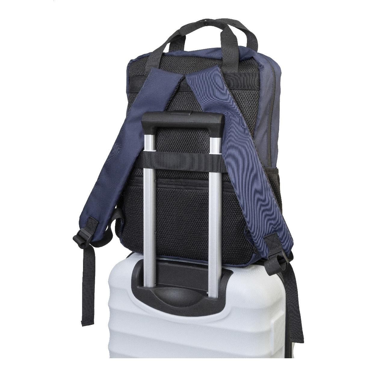 Rucsac din twill, RPET Westing albastru închis