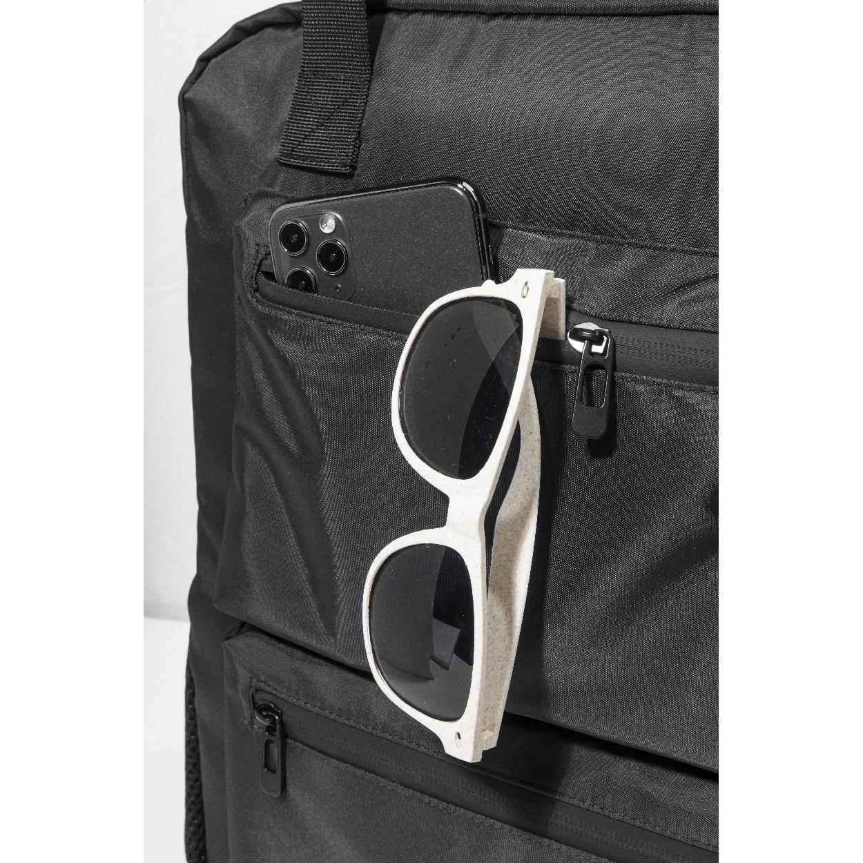 Rucsac din twill, RPET Westing Negru