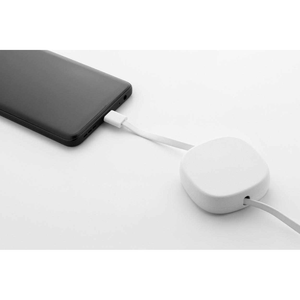 Cablu de încărcare USB-C 60 W, RABS Cabsle Alb
