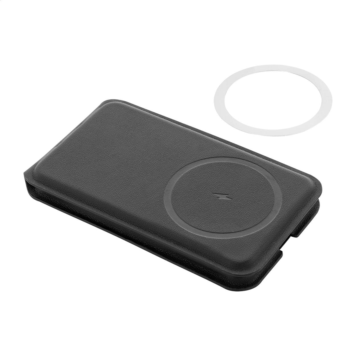 Încărcător wireless cu suport pentru telefon mobil, RPU LuxCharge Stand Negru