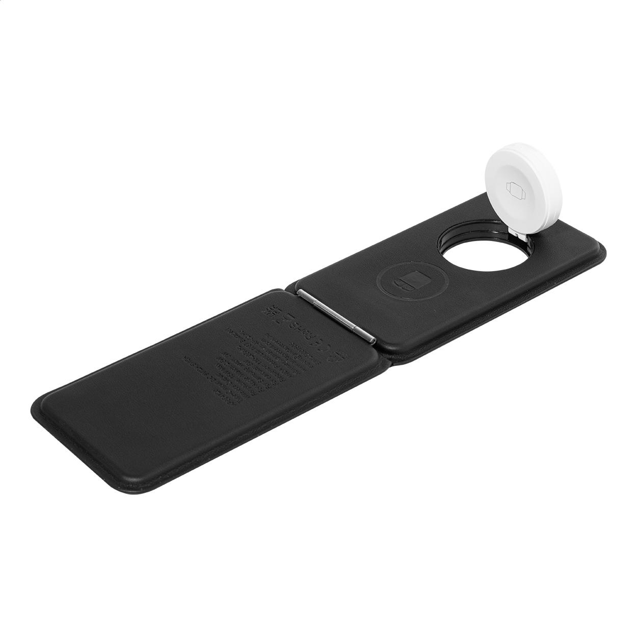 Încărcător wireless cu suport pentru telefon mobil, RPU LuxCharge Stand Negru