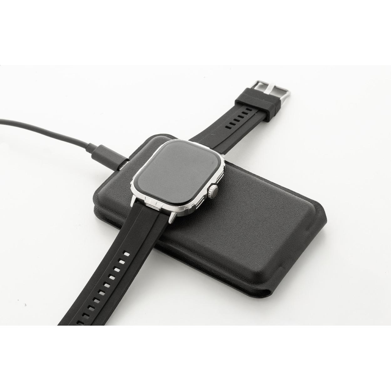 Încărcător wireless cu suport pentru telefon mobil, RPU LuxCharge Stand Negru