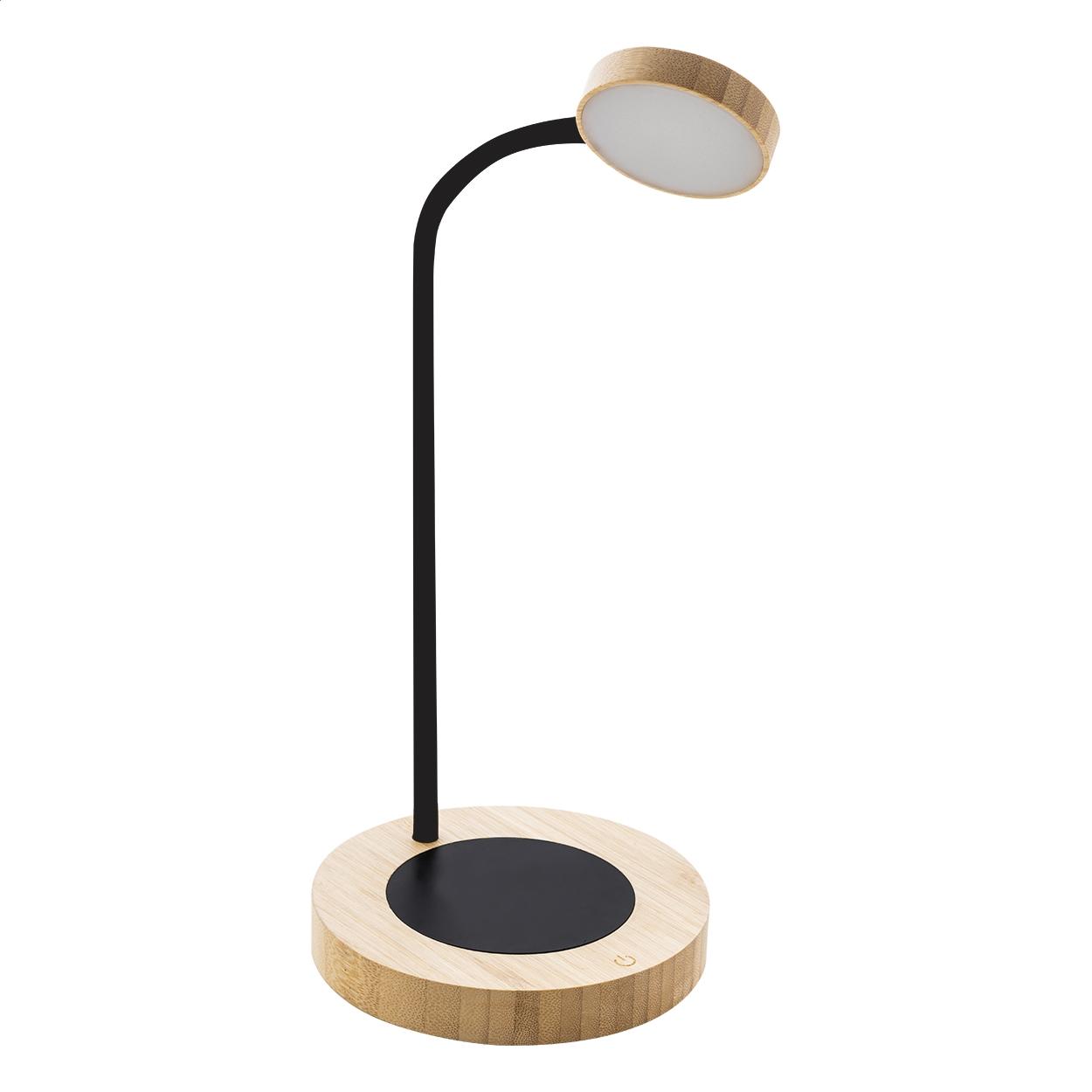 Lampă de masă cu suport pentru încălzirea cănii SipLight natural Negru