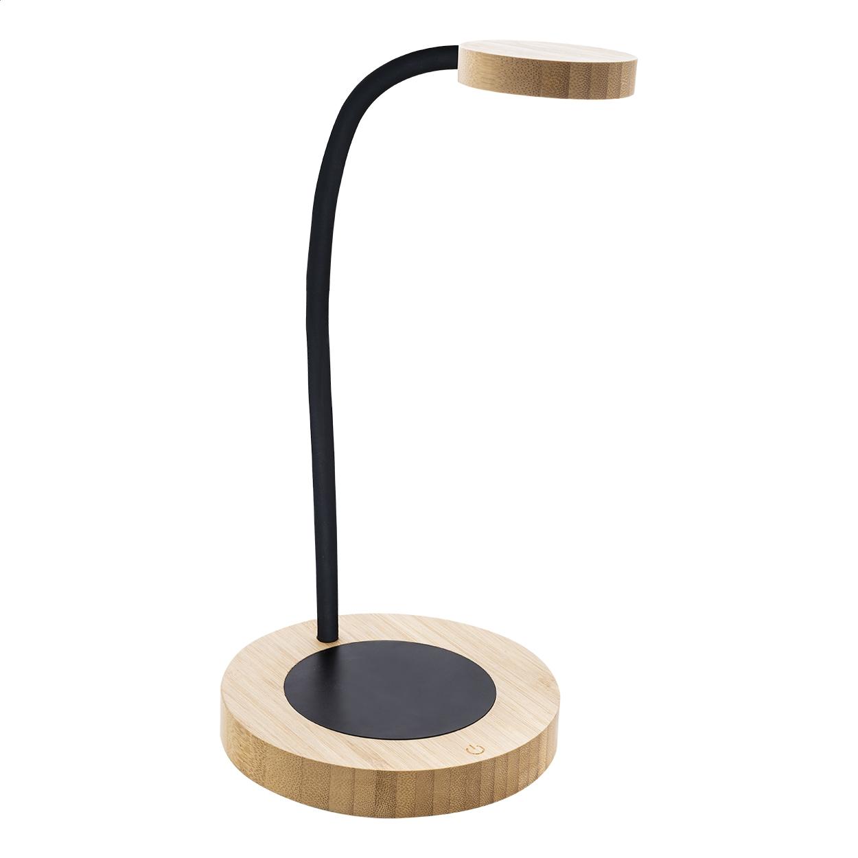 Lampă de masă cu suport pentru încălzirea cănii SipLight natural Negru