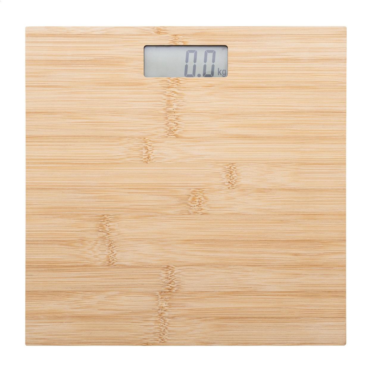 Cântar de baie reîncărcabil BamFit natural