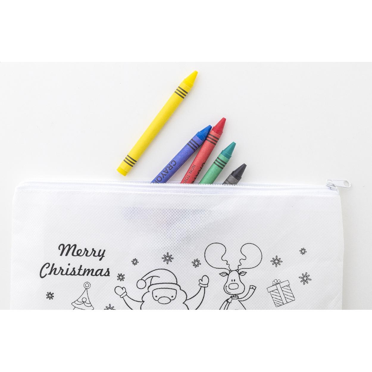 Penar pentru colorat, design de Crăciun Julfar Draw Alb