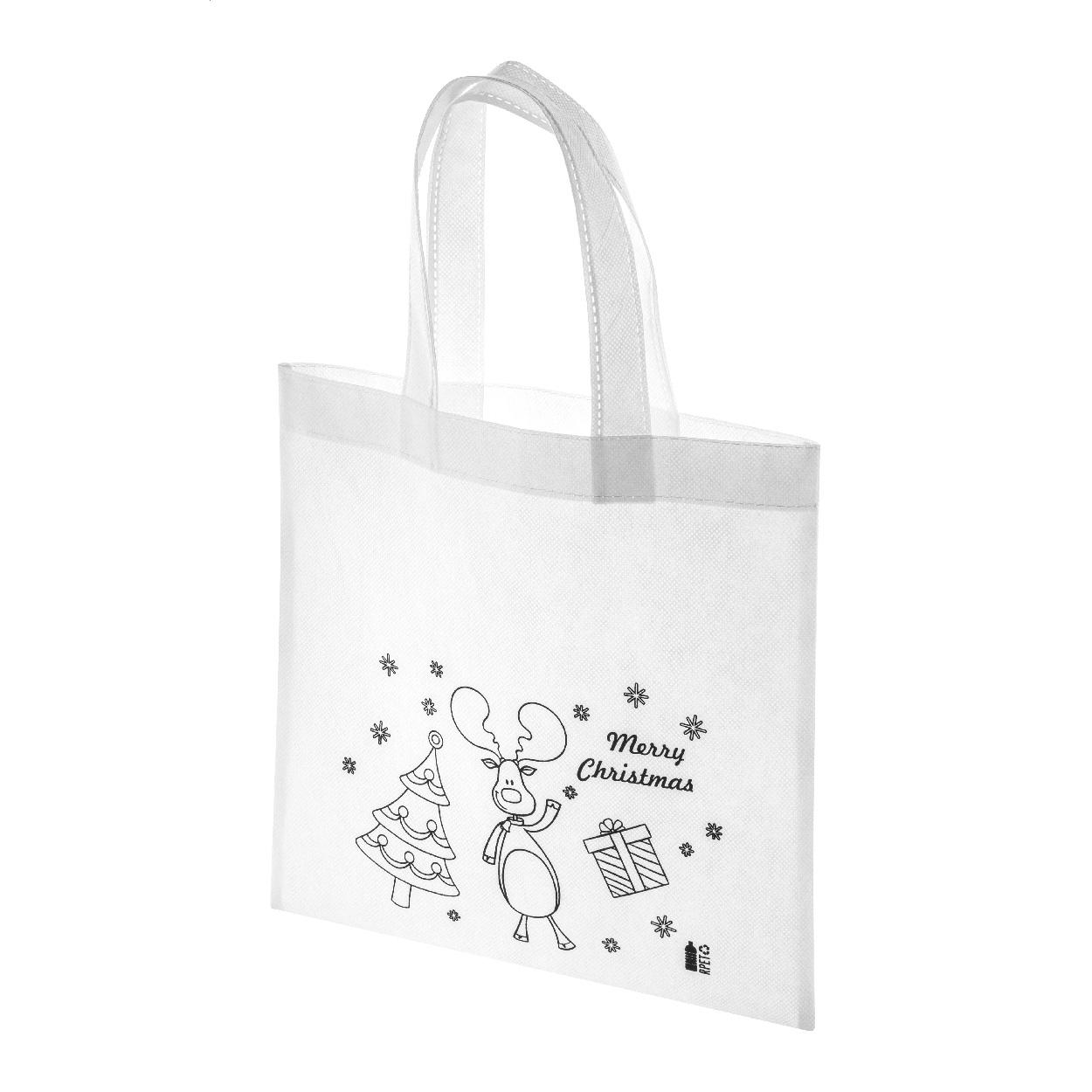Sacoșă pentru colorat, design de Crăciun Julfar Shop Alb