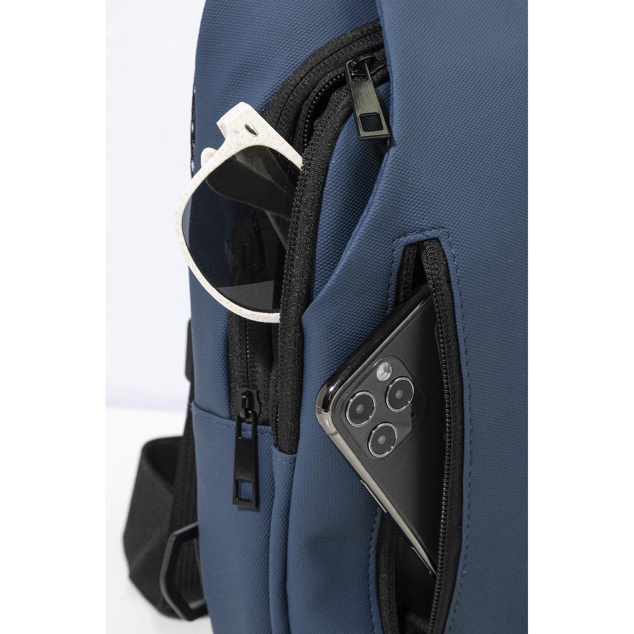 Geantă crossbody, RPET Crobud albastru închis