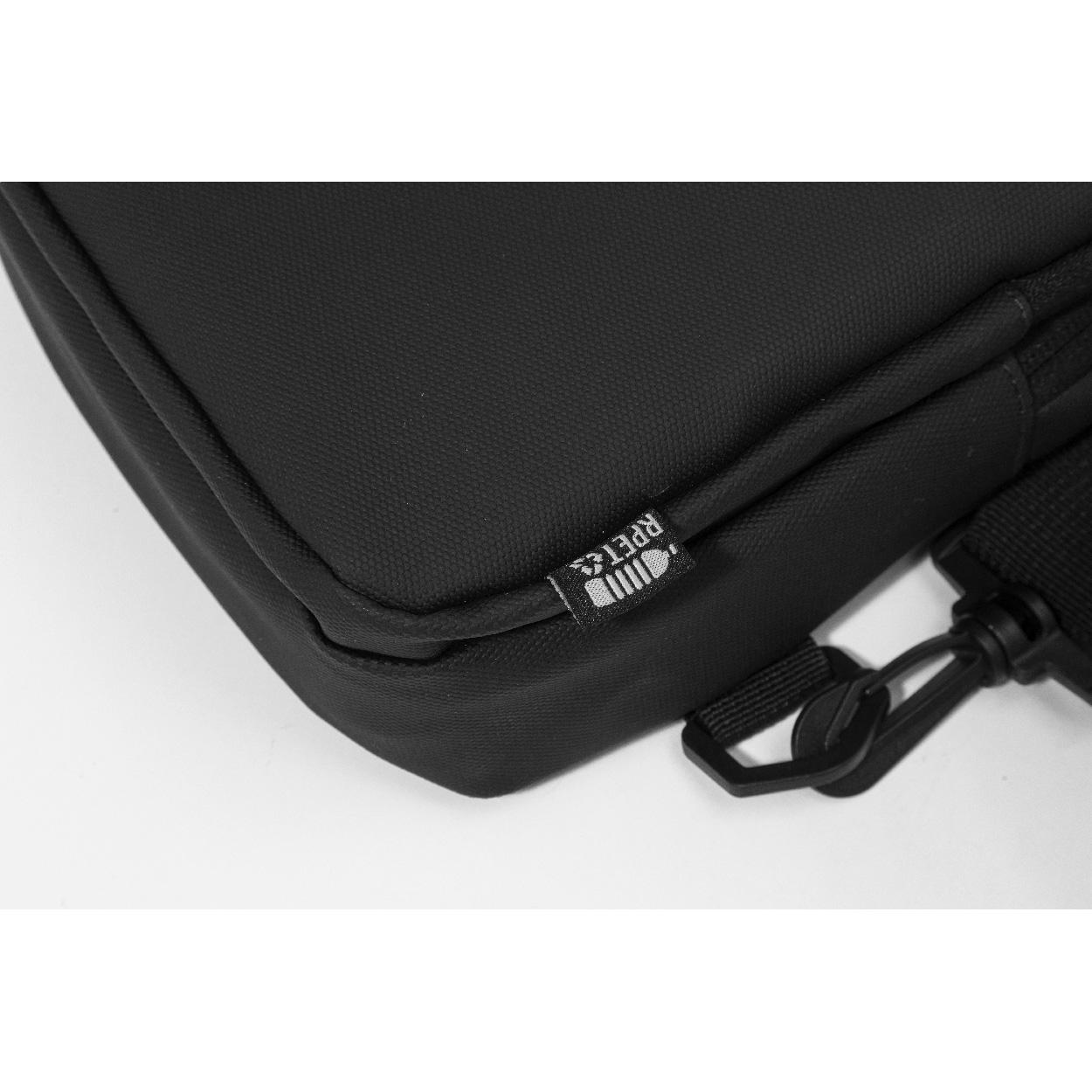 Geantă crossbody, RPET Crobud Negru