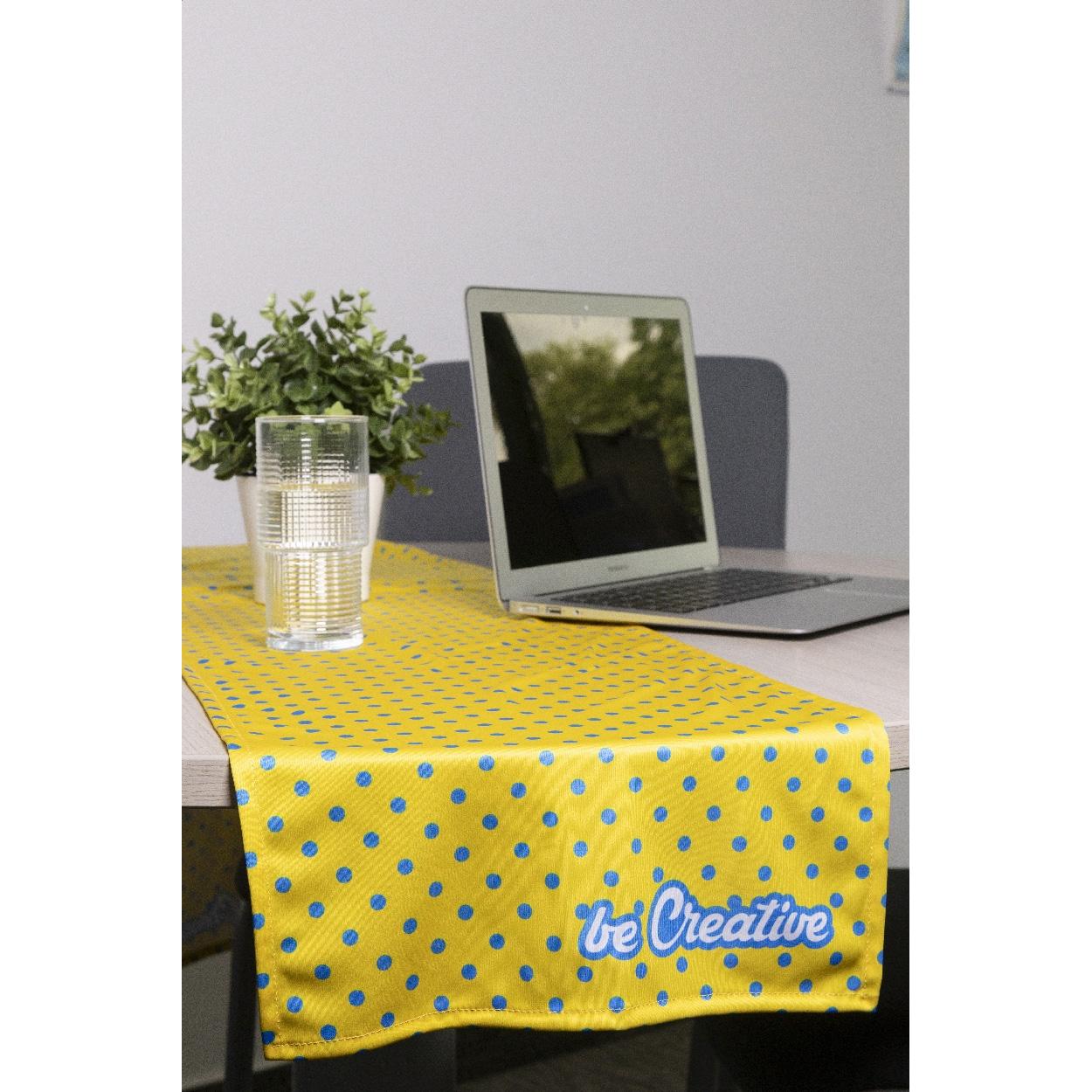 Față de masă personalizată din RPET PrinTable L Alb