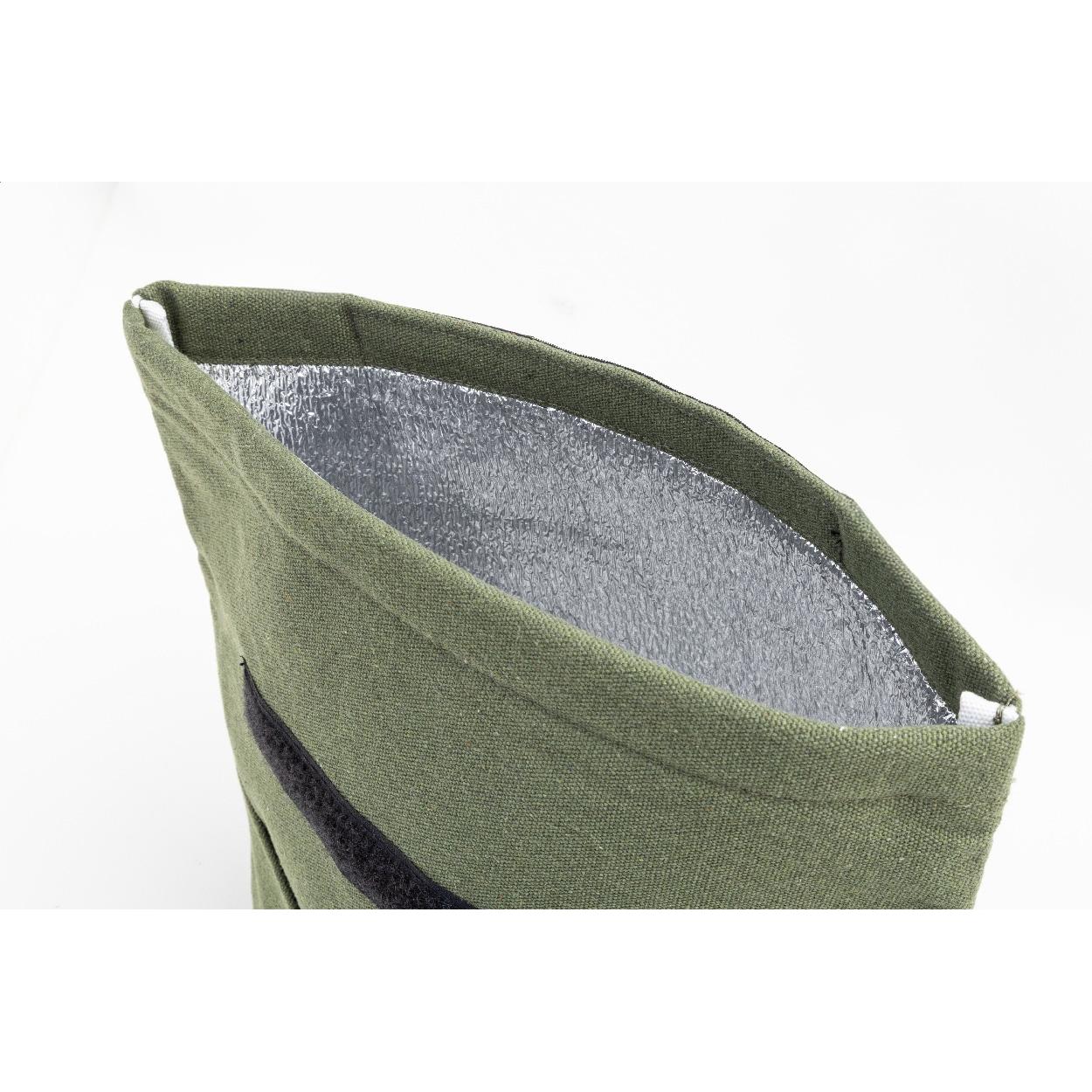 Geantă frigorifică din pânză reciclată Rekan Cool Verde