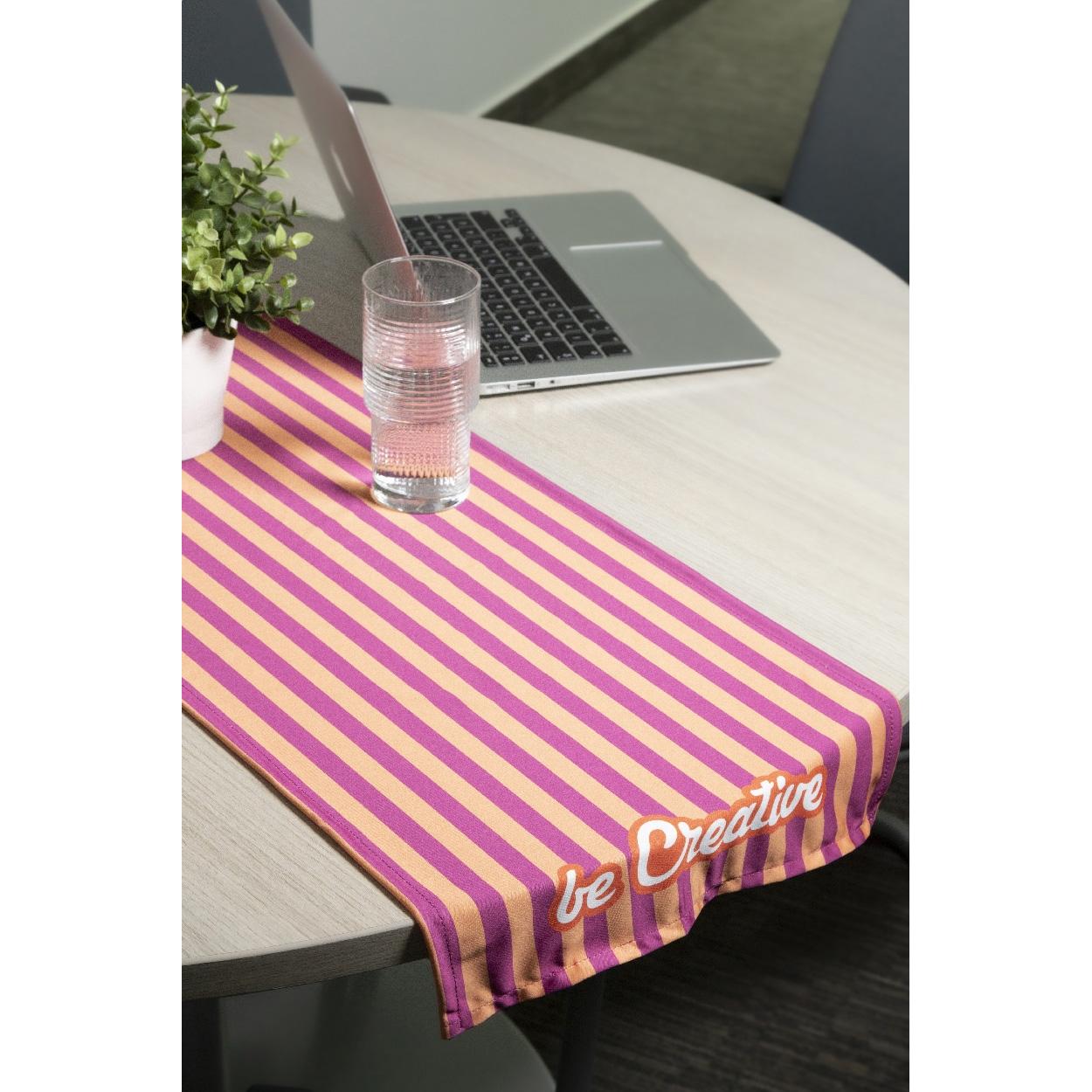 Față de masă personalizată din RPET PrinTable S Alb